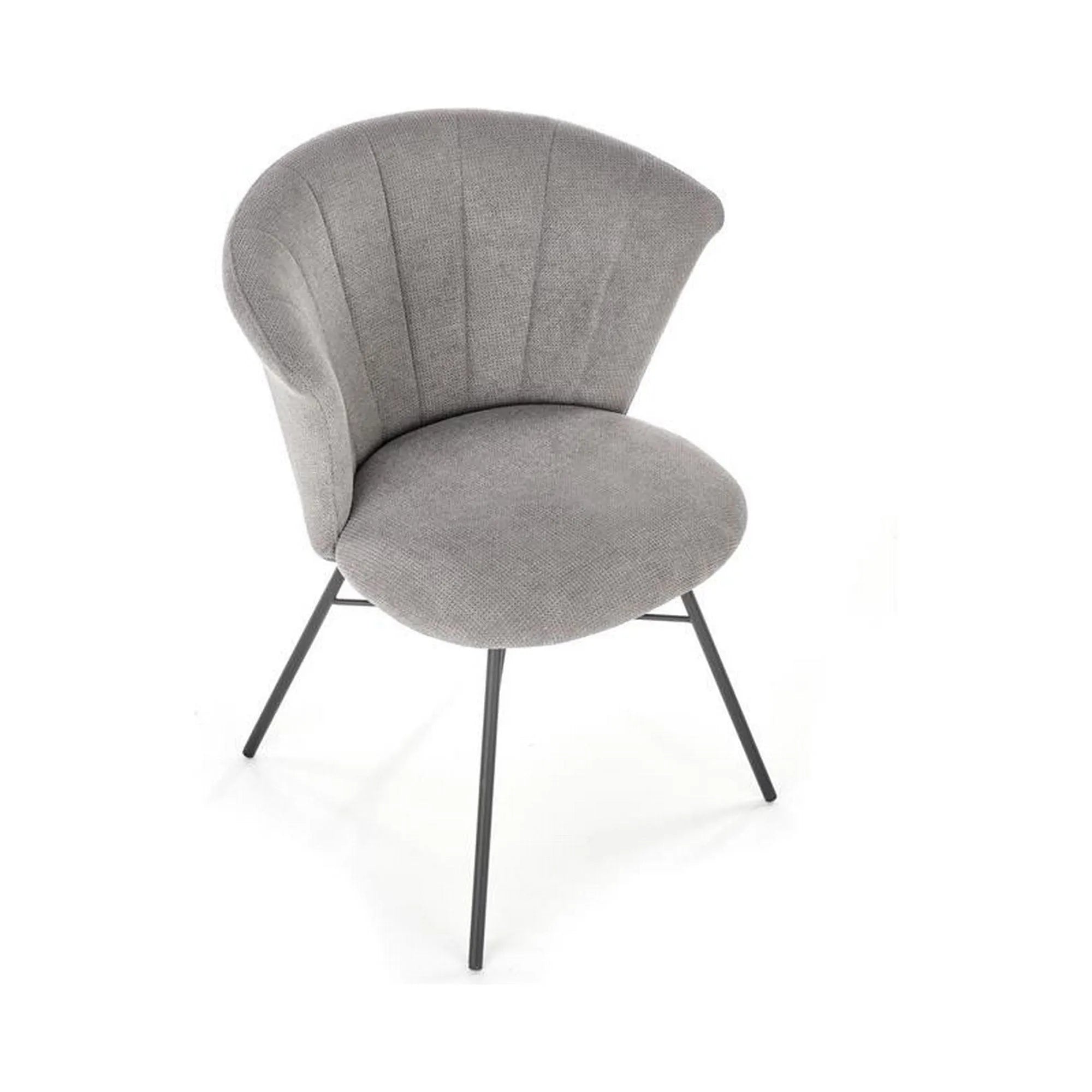 Scaun K459, gri/negru, stofa clasica/metal, 60x59x78 cm