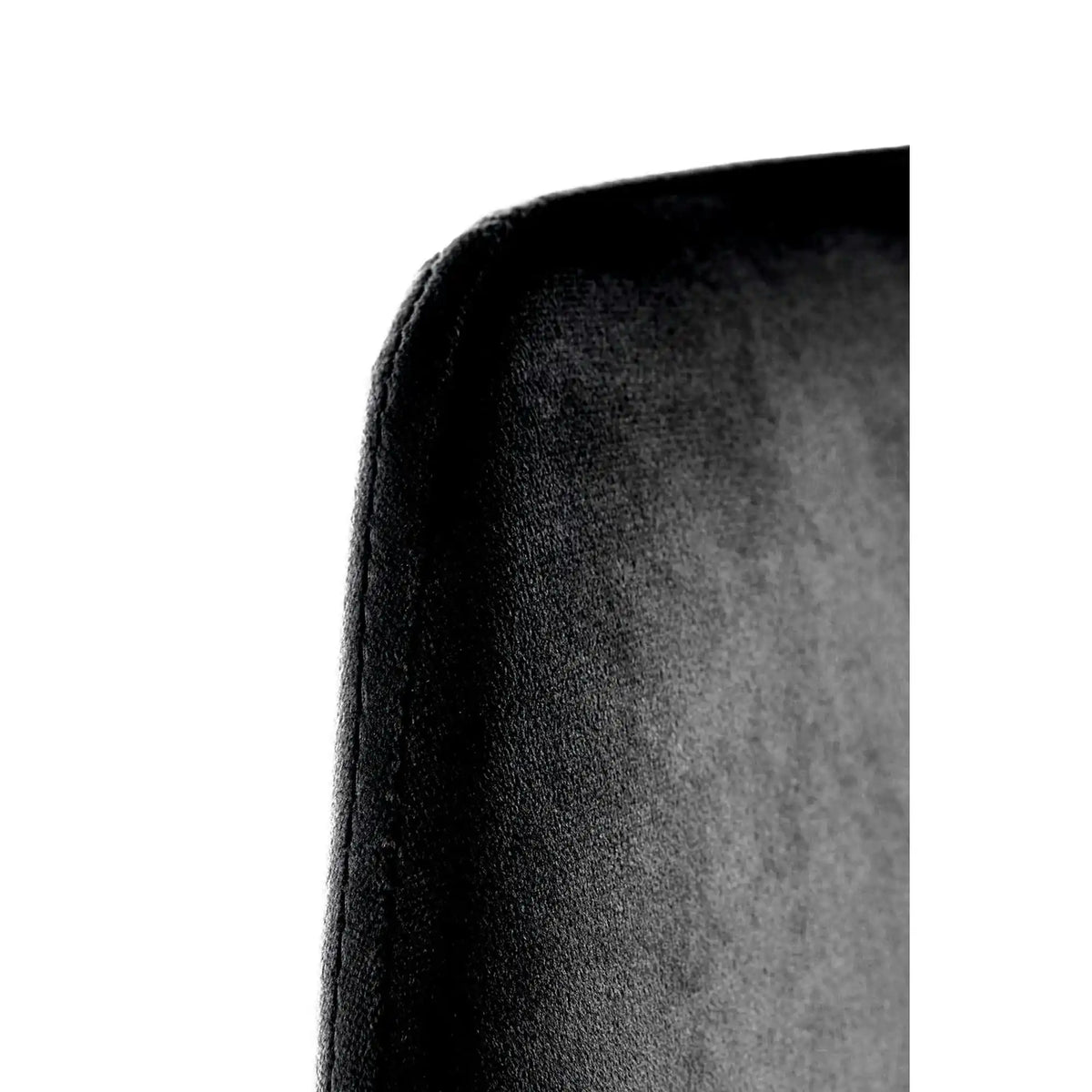 Scaun K460, negru/auriu, stofa catifelata, 49x54x84 cm