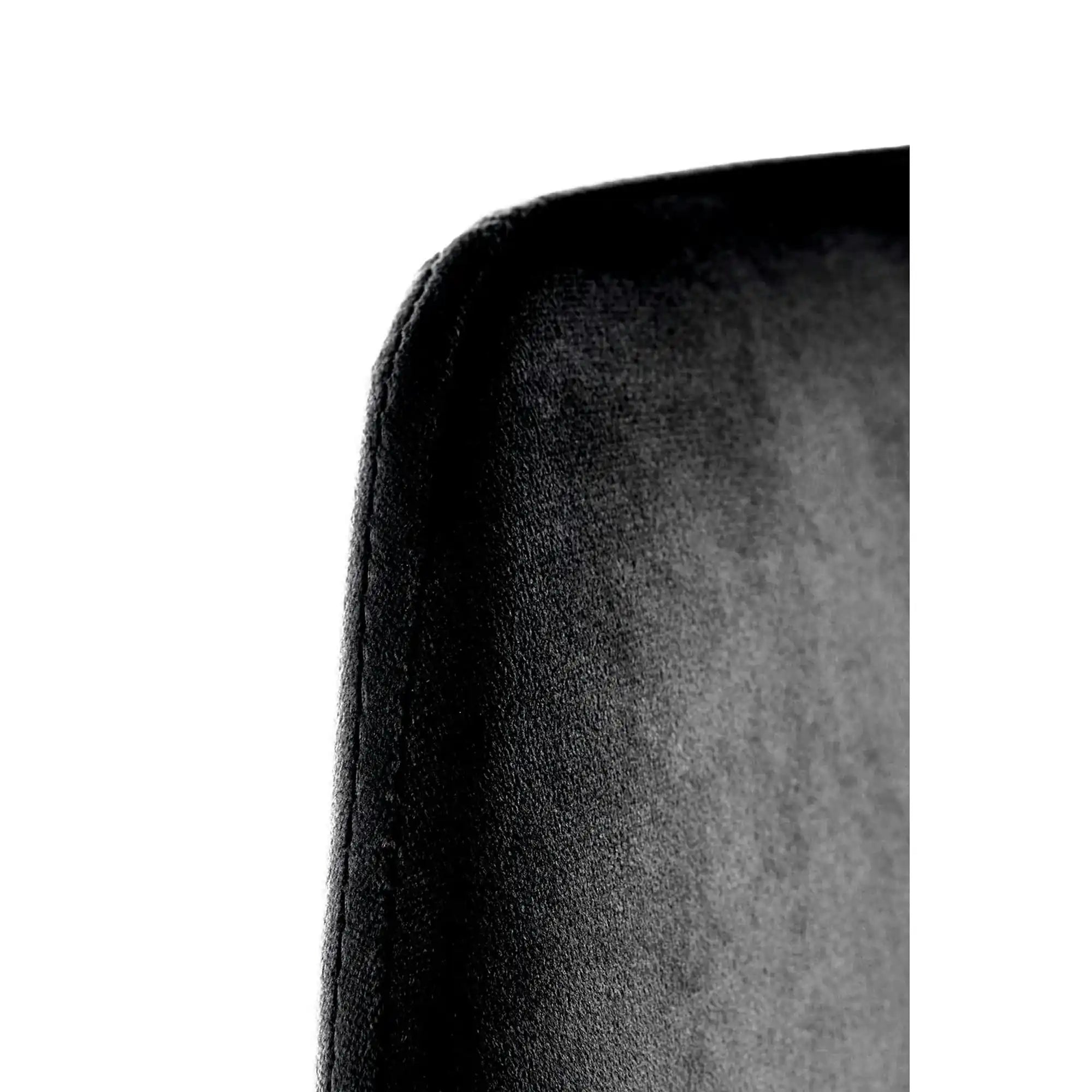 Scaun K460, negru/auriu, stofa catifelata, 49x54x84 cm