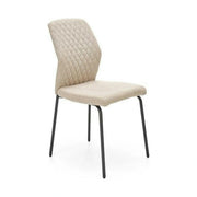 Scaun K461, bej/negru, stofa clasica, 46x56x92 cm