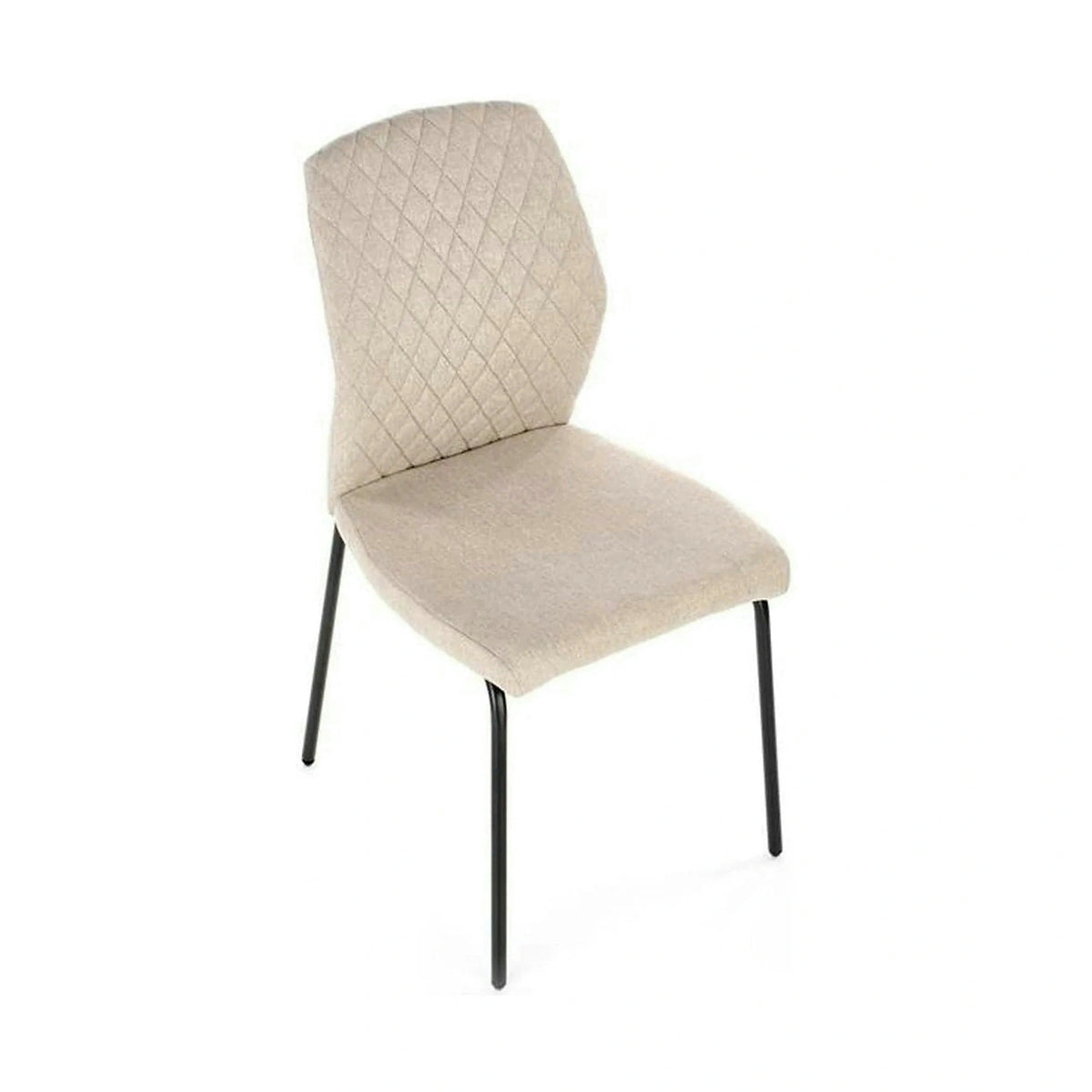 Scaun K461, bej/negru, stofa clasica, 46x56x92 cm