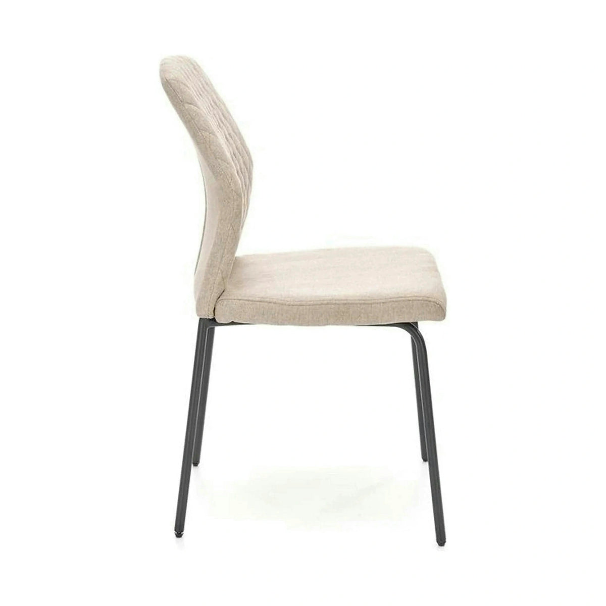 Scaun K461, bej/negru, stofa clasica, 46x56x92 cm