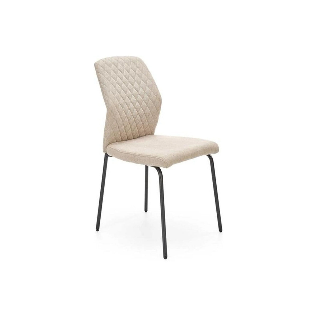 Scaun K461, bej/negru, stofa clasica, 46x56x92 cm