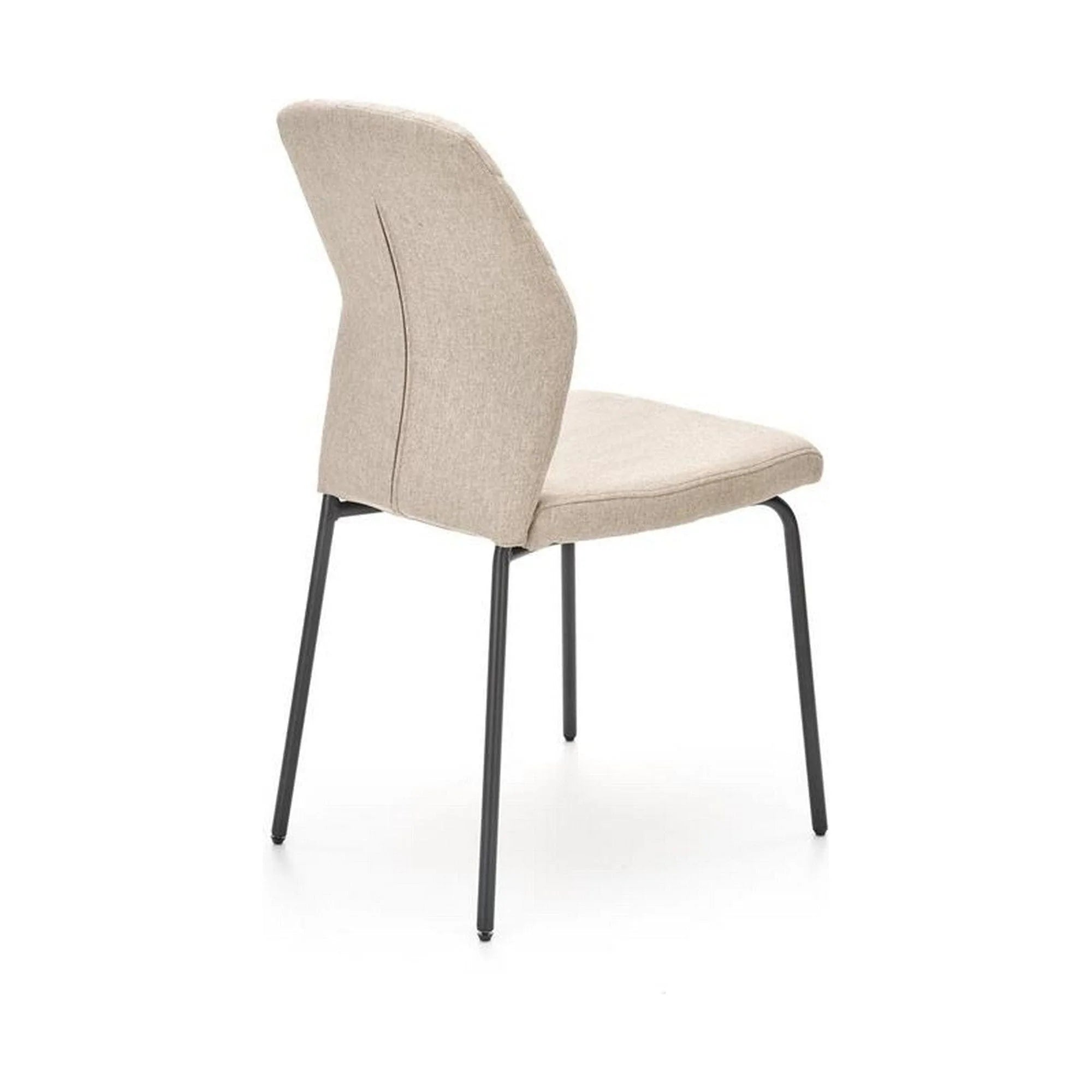 Scaun K461, bej/negru, stofa clasica, 46x56x92 cm