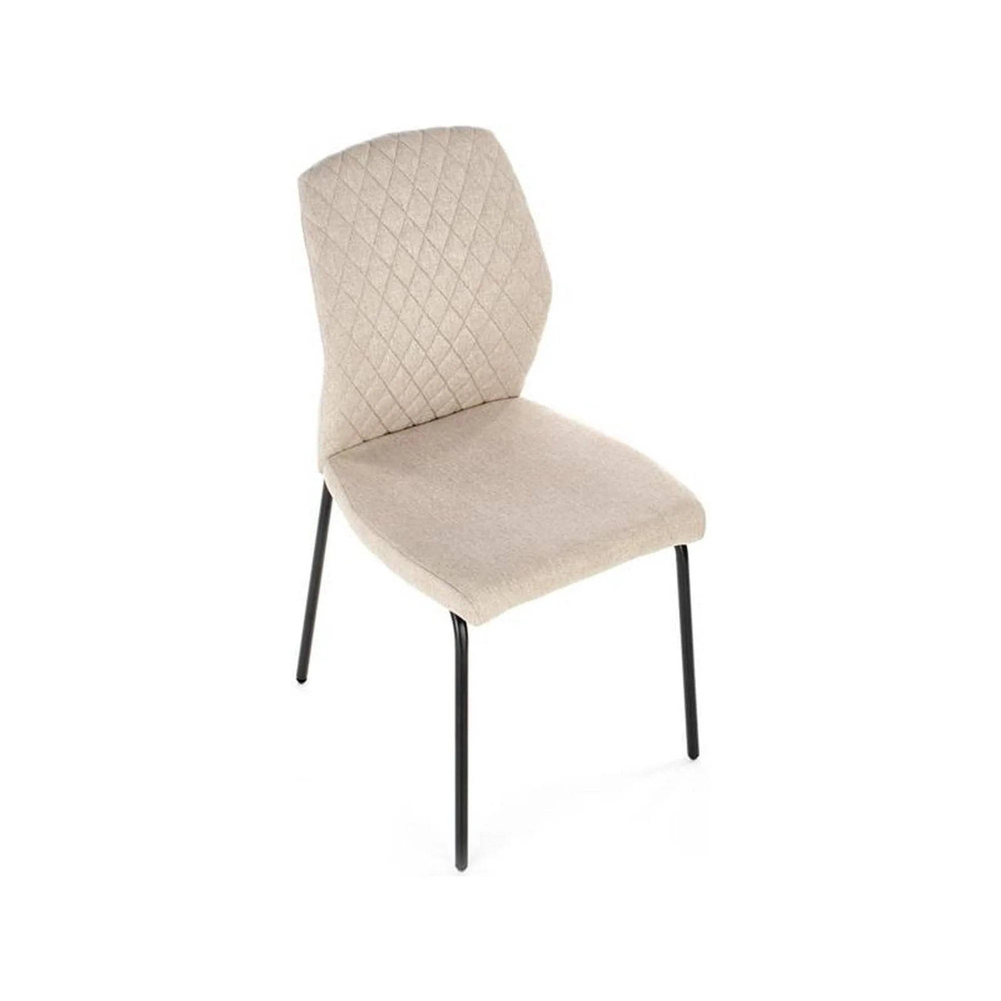 Scaun K461, bej/negru, stofa clasica, 46x56x92 cm