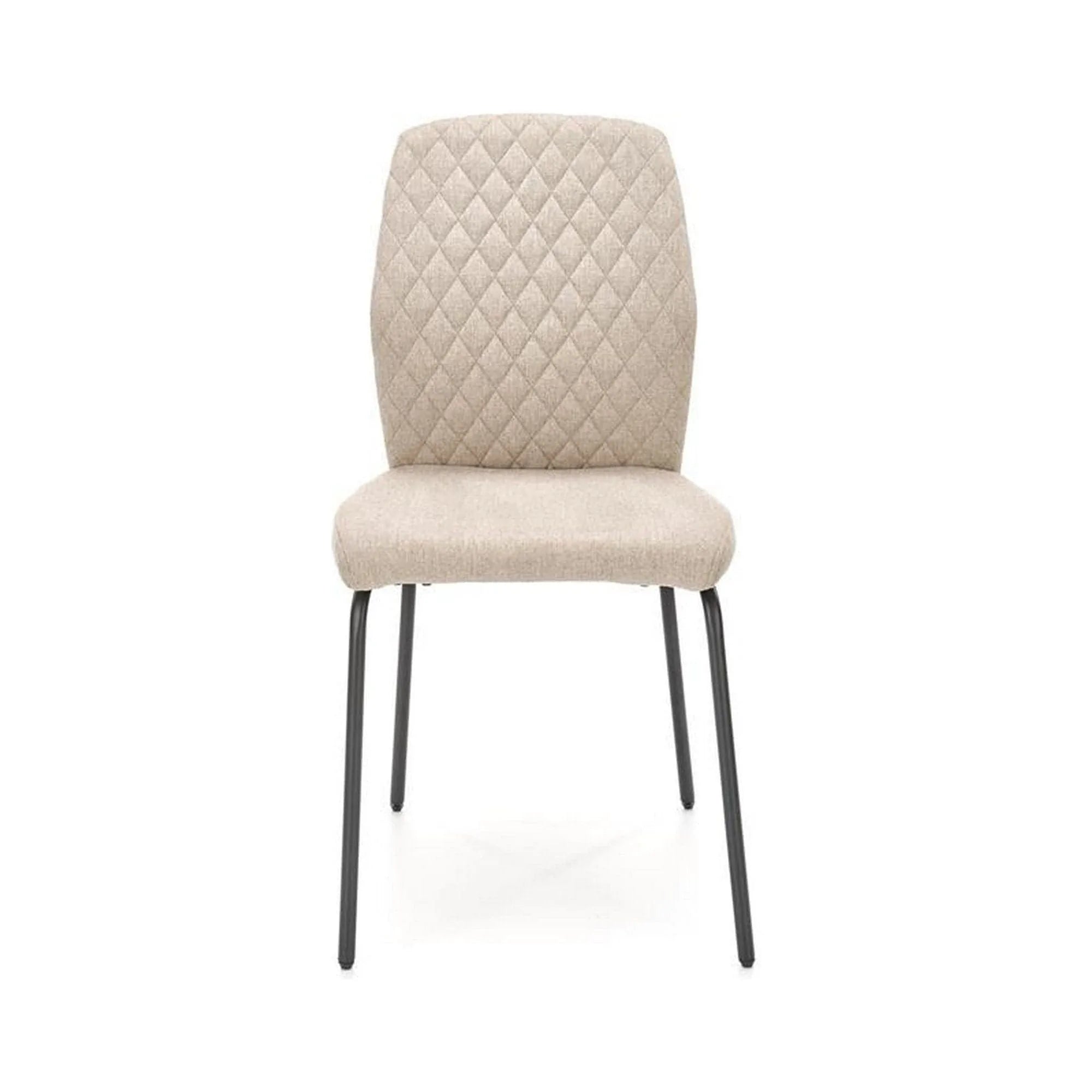 Scaun K461, bej/negru, stofa clasica, 46x56x92 cm