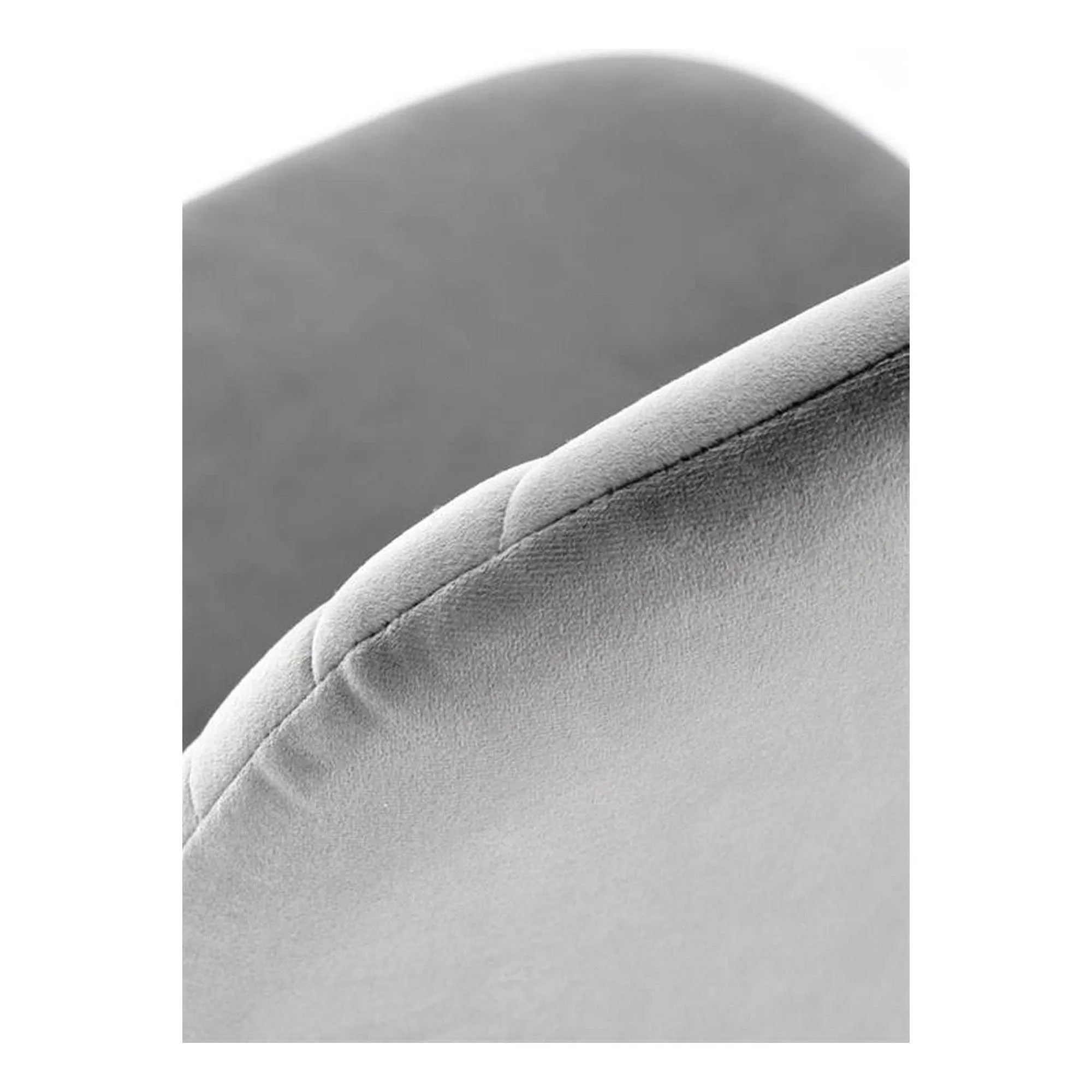 Scaun K462, gri/negru, stofa catifelata/metal, 45x57x82 cm