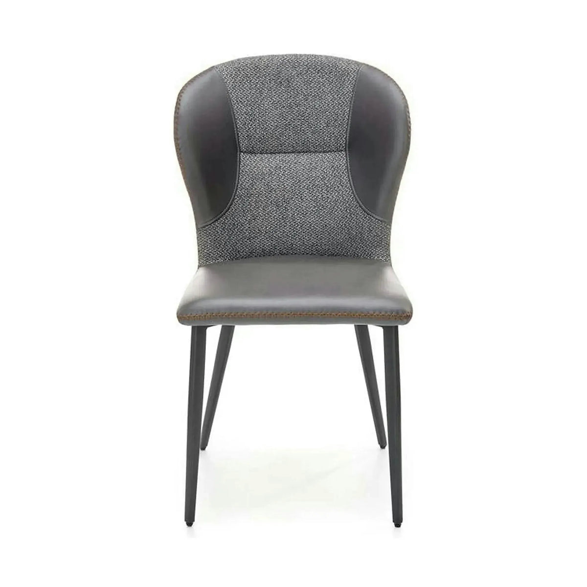 Scaun K466, gri/negru, stofa/piele ecologica, 50x58x89 cm