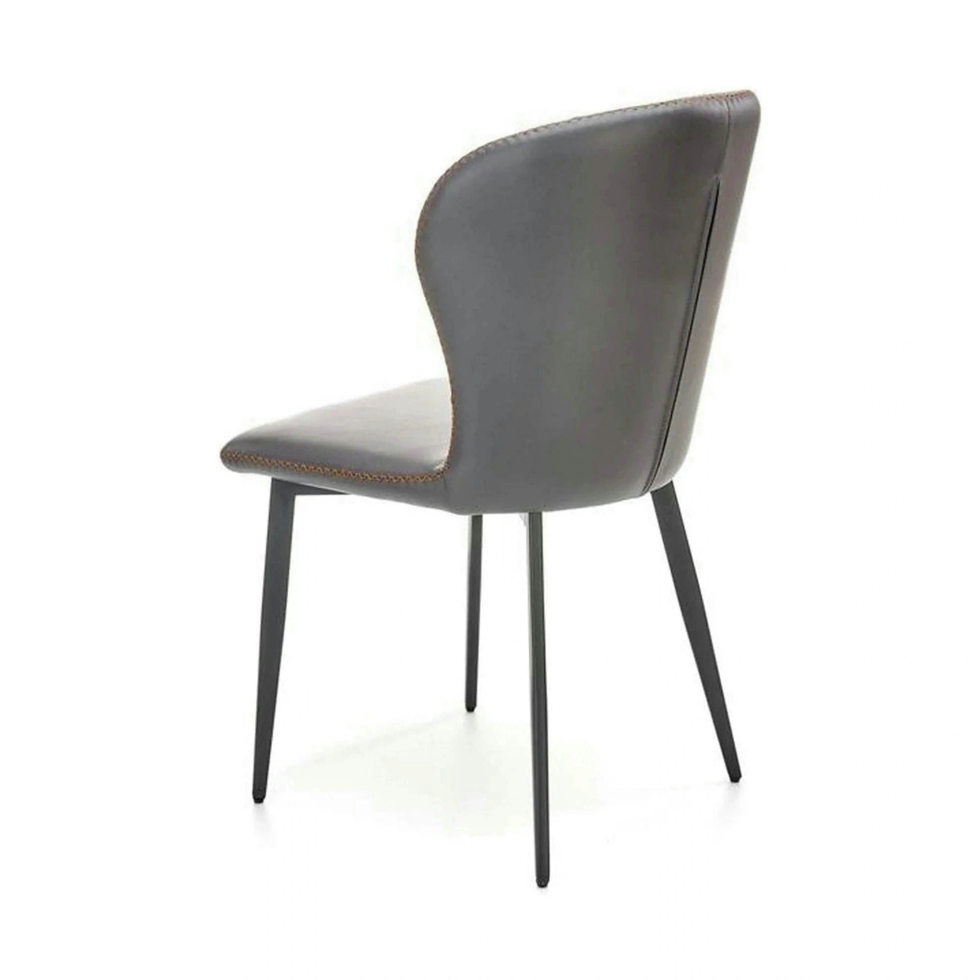 Scaun K466, gri/negru, stofa/piele ecologica, 50x58x89 cm