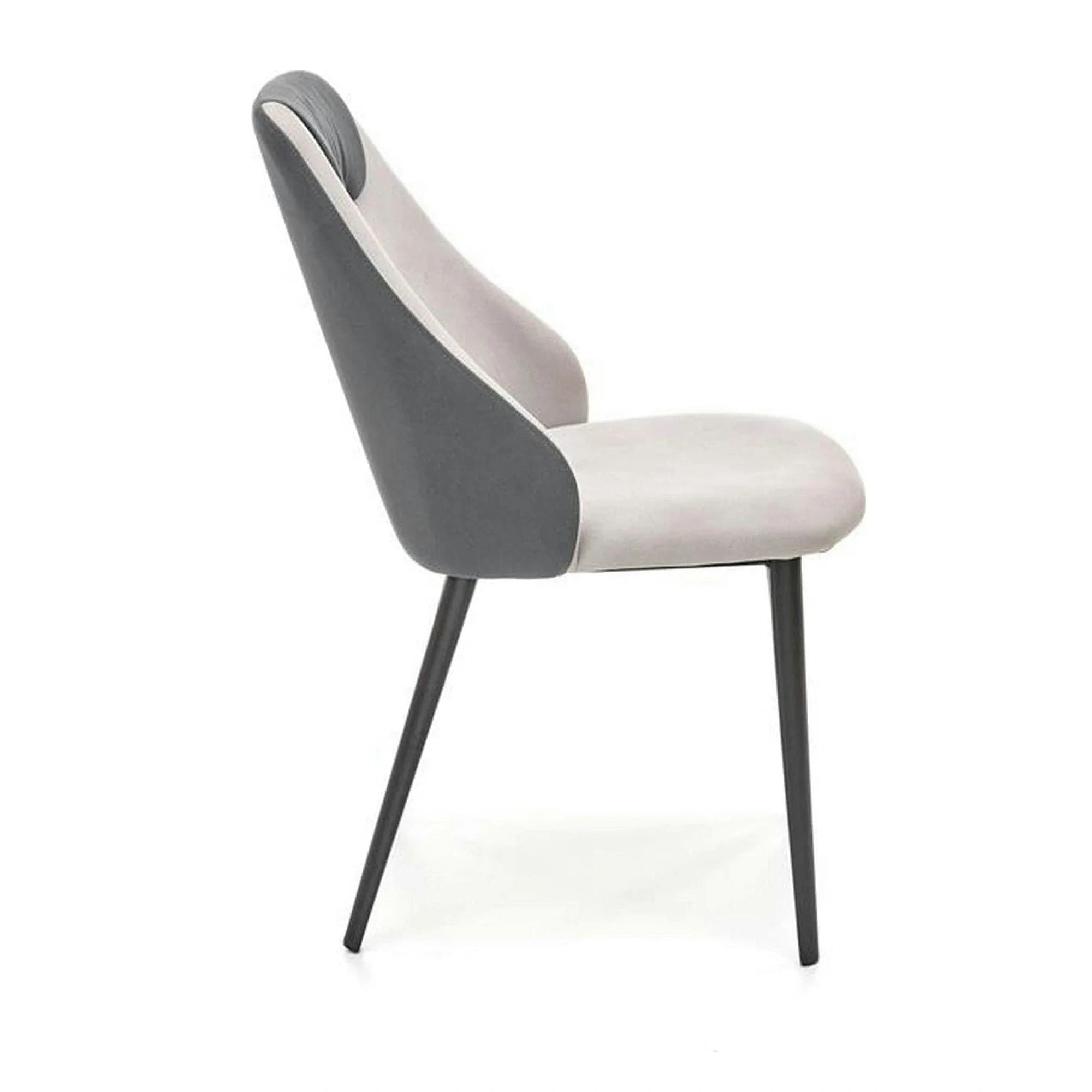 Scaun K470, gri/negru, stofa clasica/metal, 48x62x85 cm