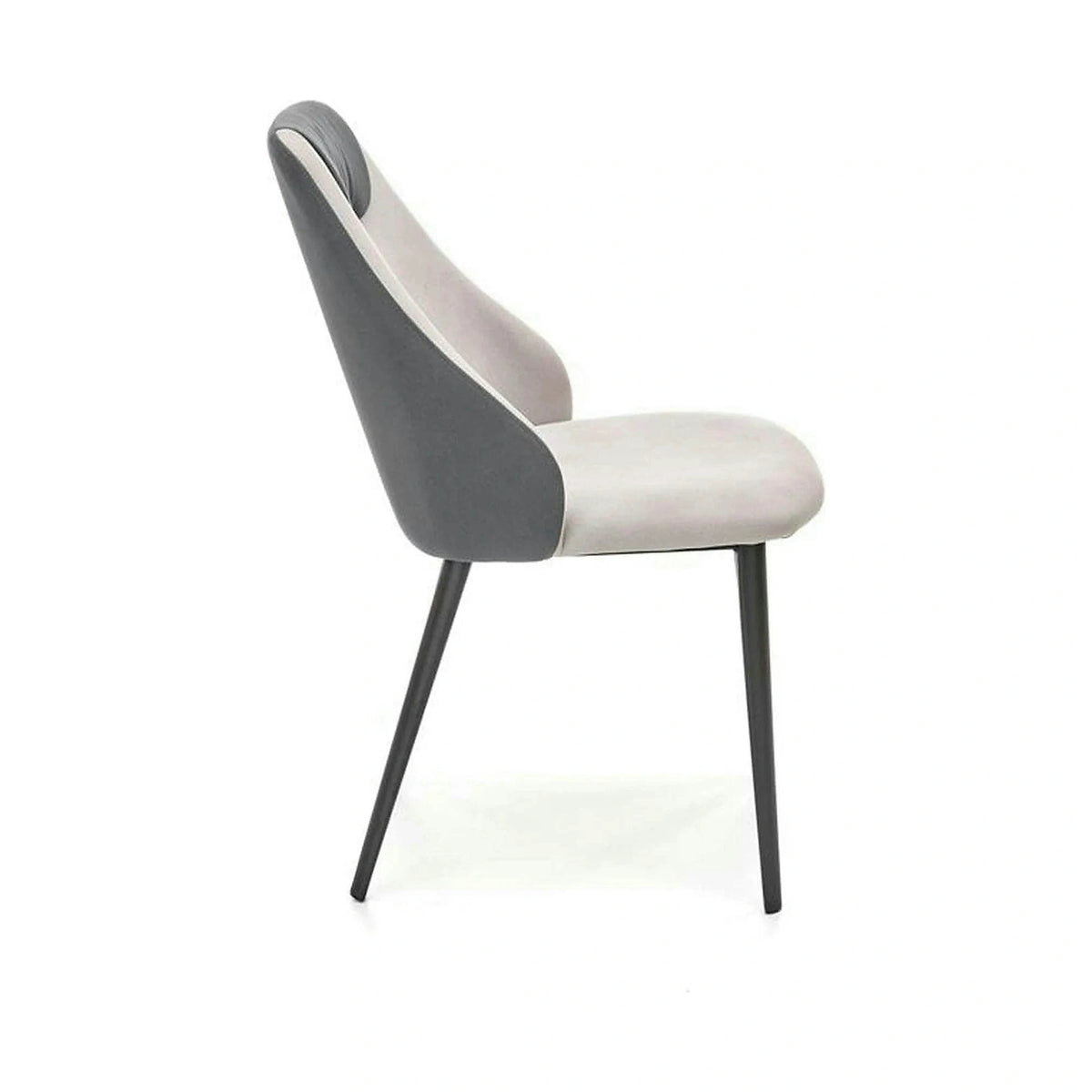 Scaun K470, gri/negru, stofa clasica/metal, 48x62x85 cm