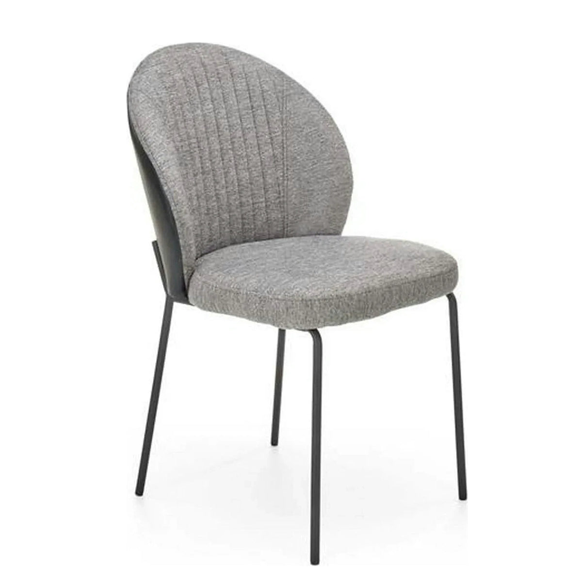 Scaun K471, gri/negru, stofa/piele ecologica, 50x58x85 cm
