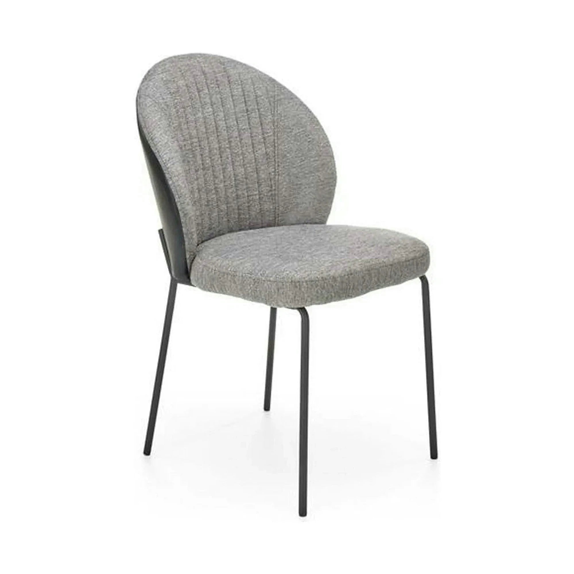 Scaun K471, gri/negru, stofa/piele ecologica, 50x58x85 cm