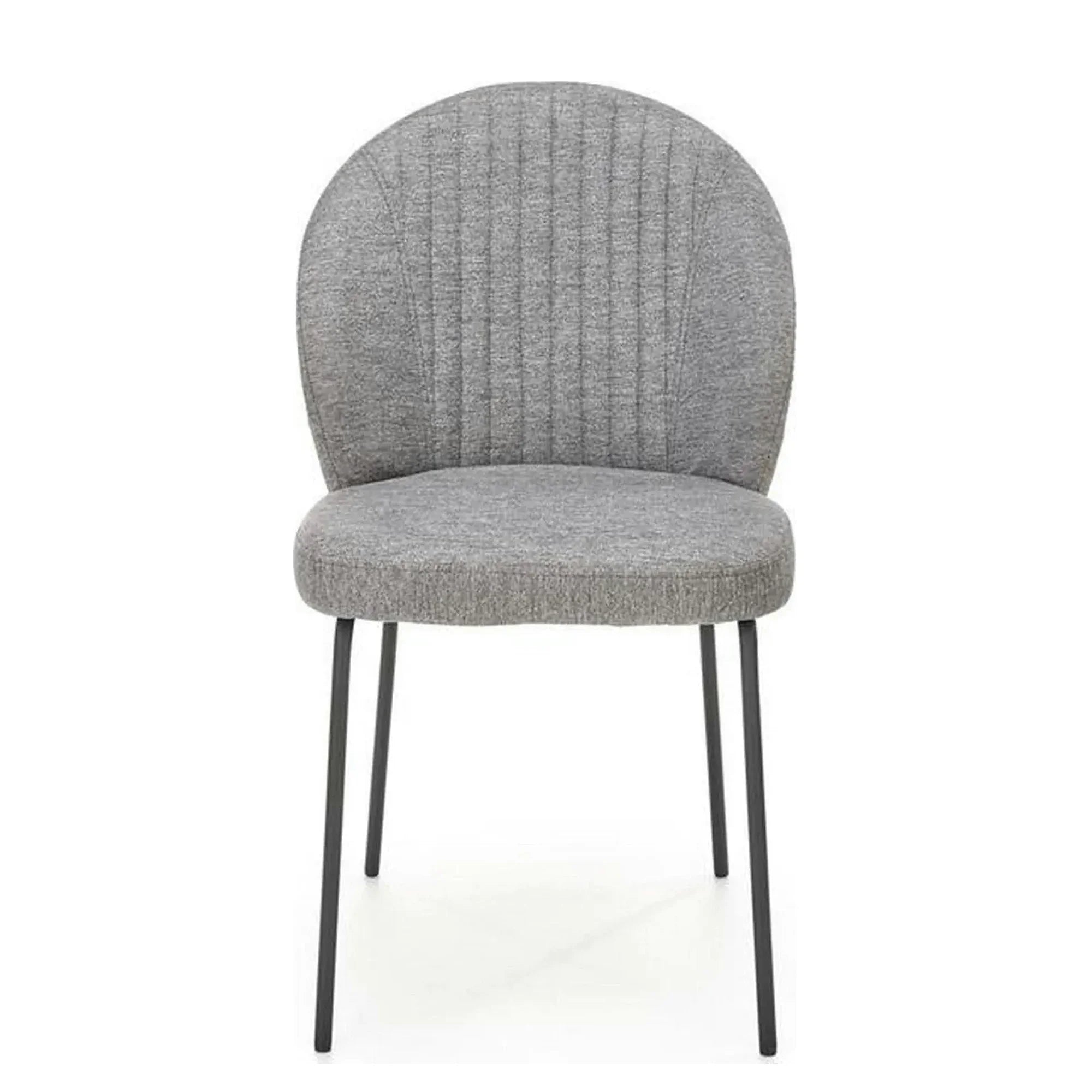 Scaun K471, gri/negru, stofa/piele ecologica, 50x58x85 cm