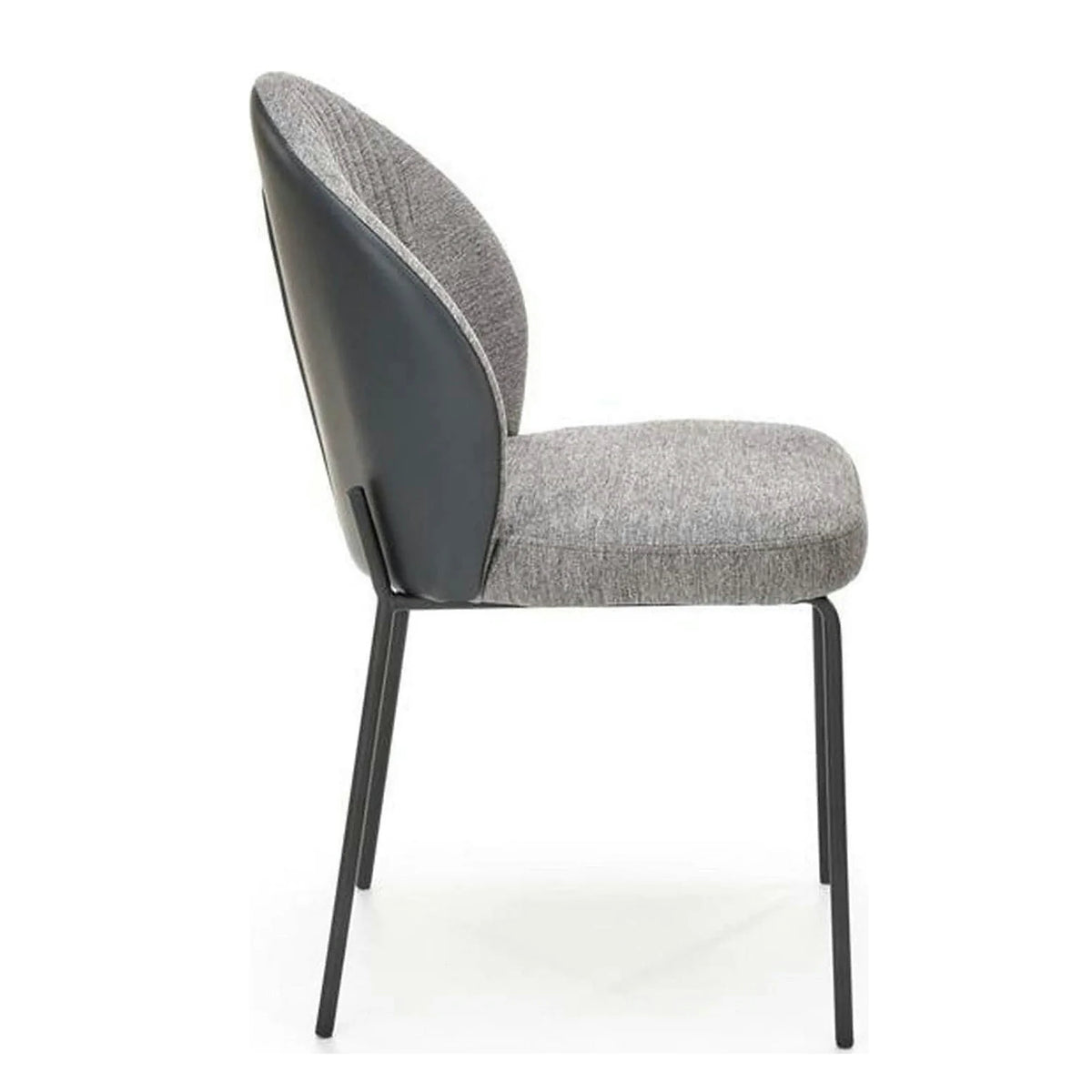 Scaun K471, gri/negru, stofa/piele ecologica, 50x58x85 cm