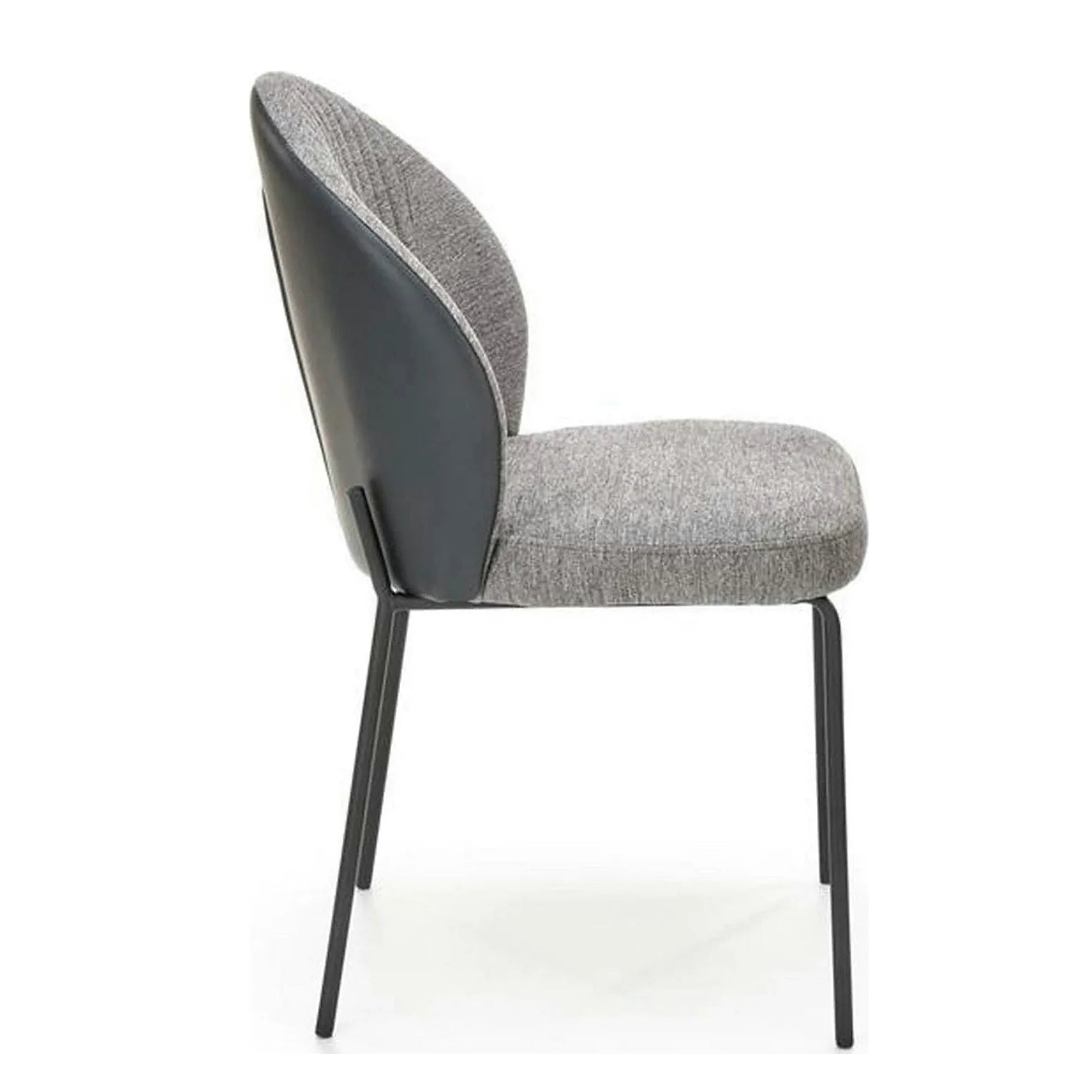 Scaun K471, gri/negru, stofa/piele ecologica, 50x58x85 cm