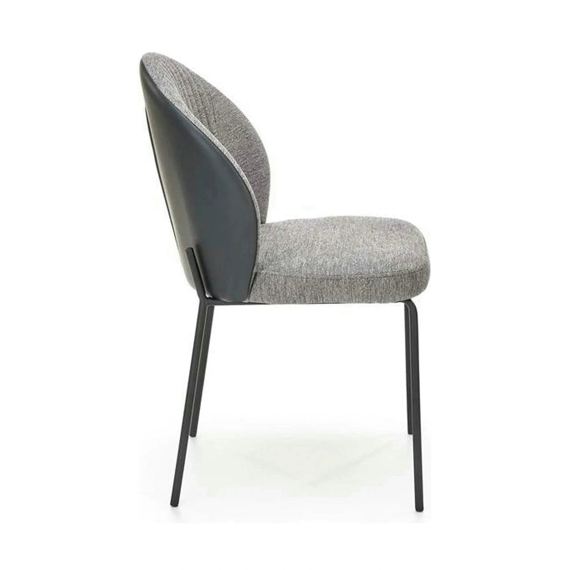 Scaun K471, gri/negru, stofa/piele ecologica, 50x58x85 cm