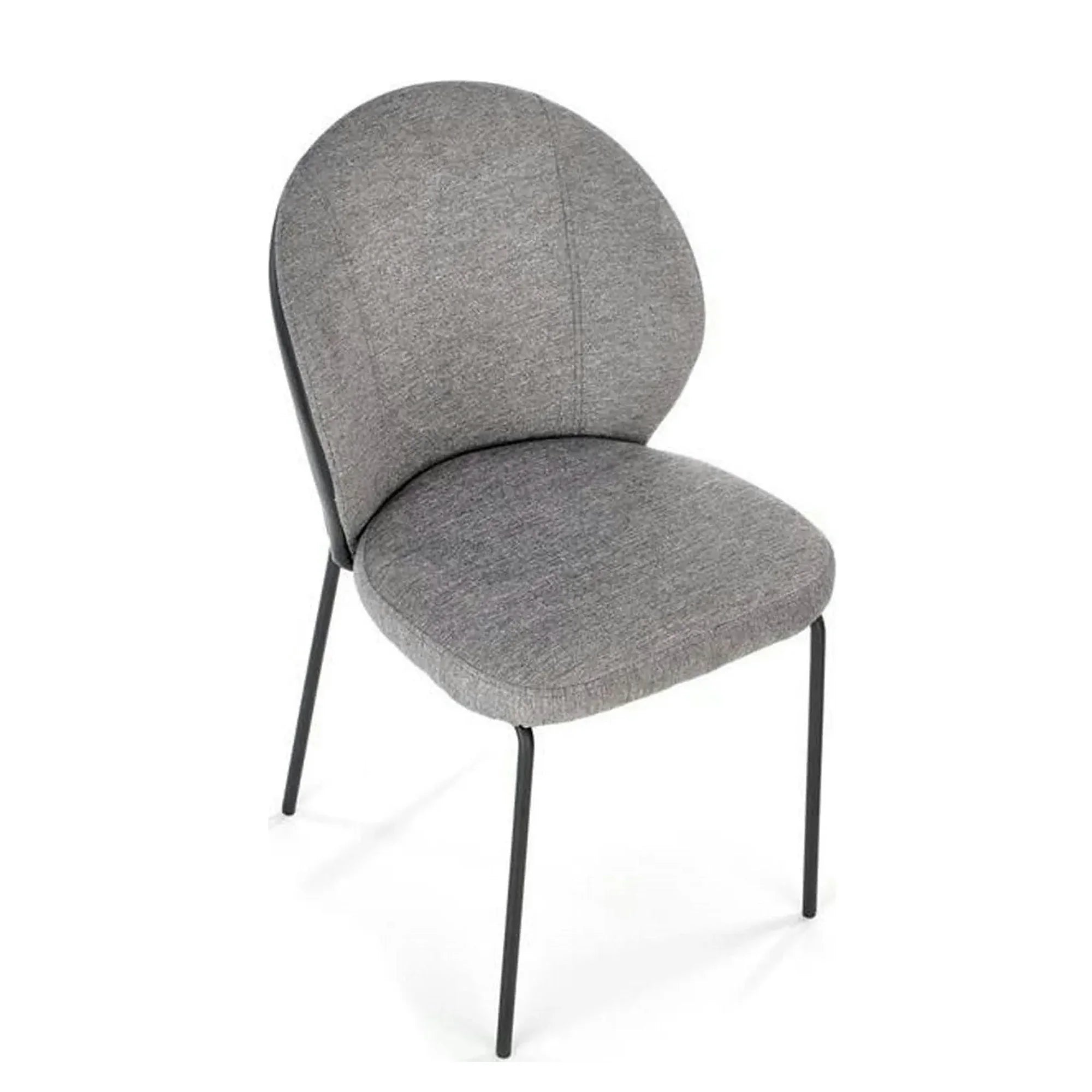 Scaun K471, gri/negru, stofa/piele ecologica, 50x58x85 cm