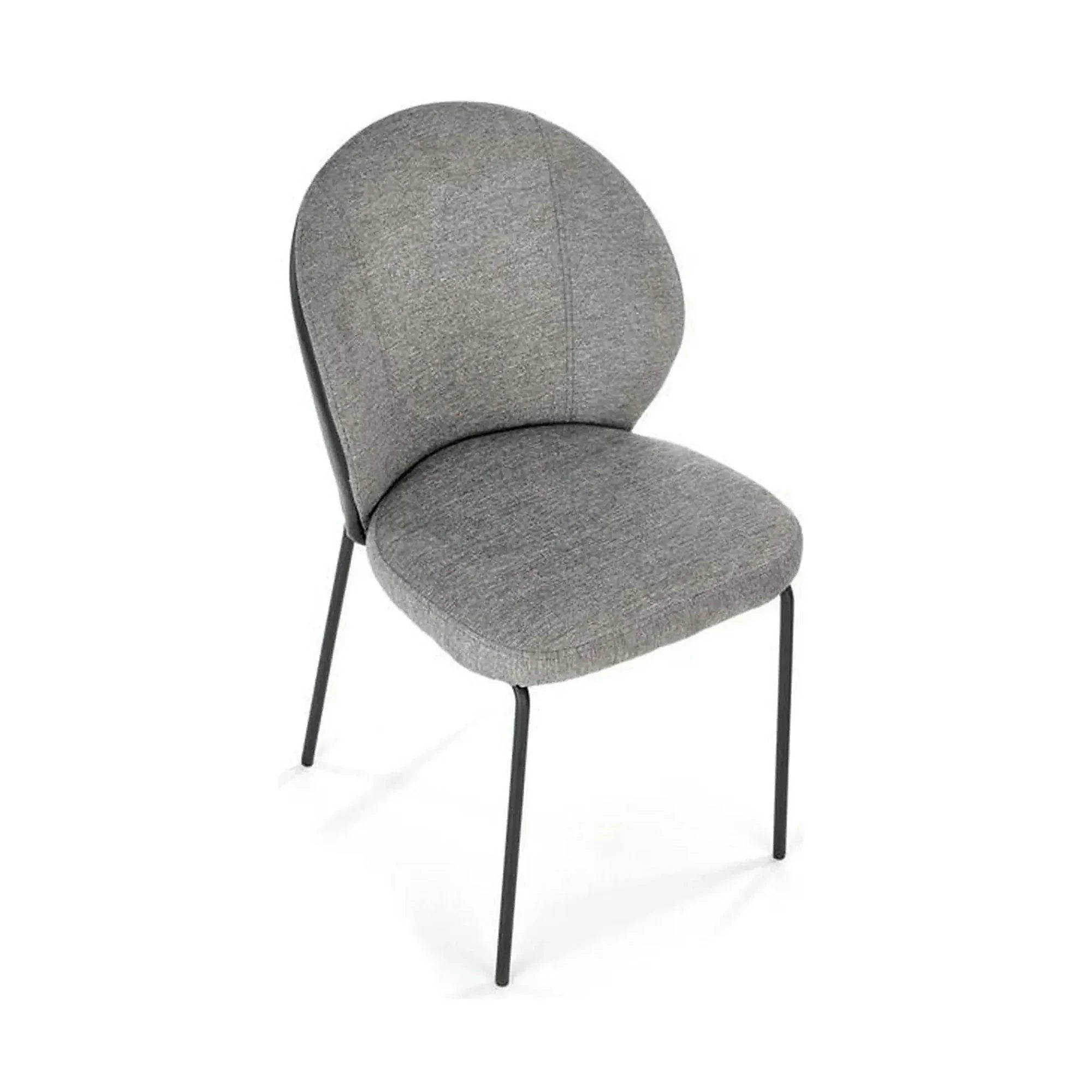 Scaun K471, gri/negru, stofa/piele ecologica, 50x58x85 cm
