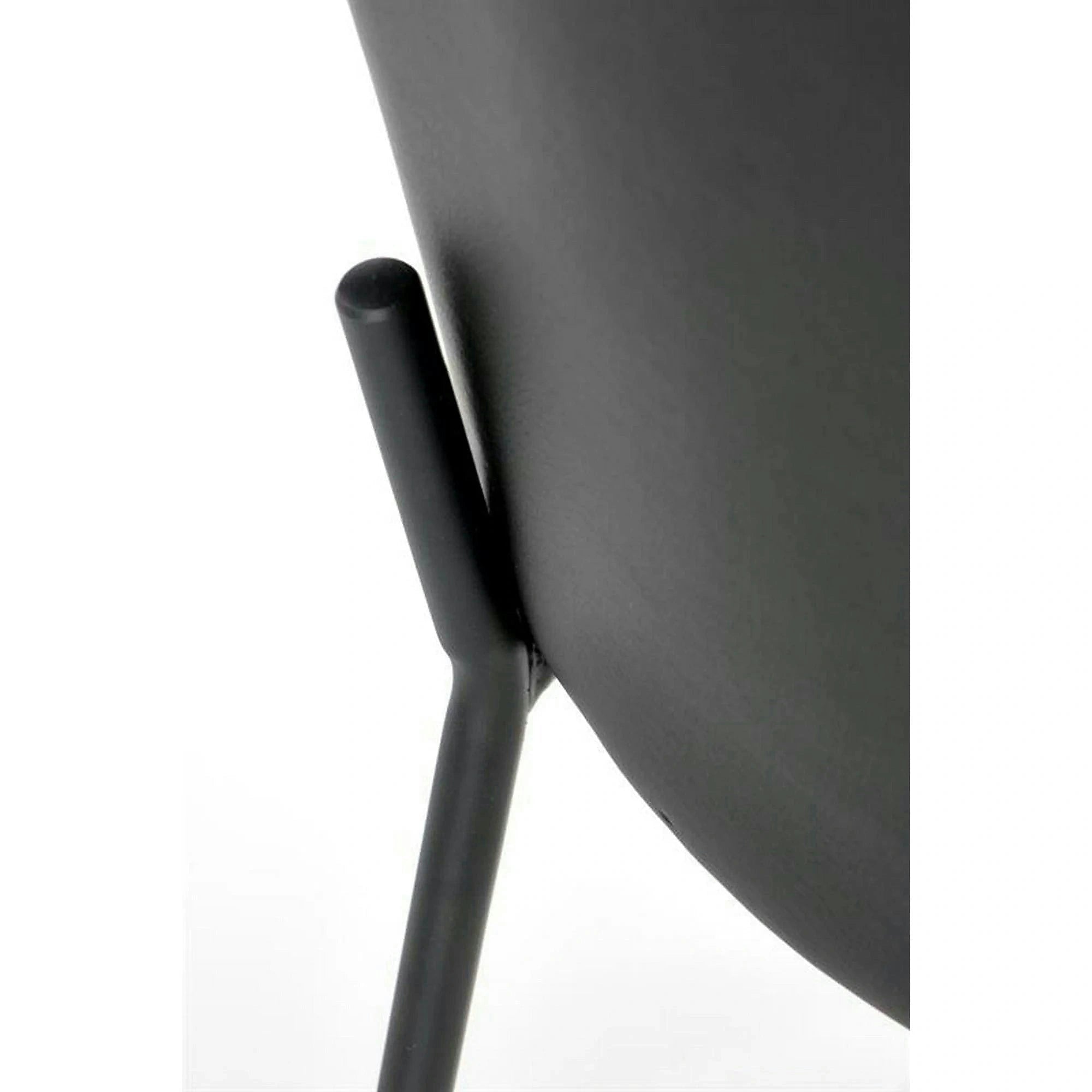 Scaun K471, gri/negru, stofa/piele ecologica, 50x58x85 cm