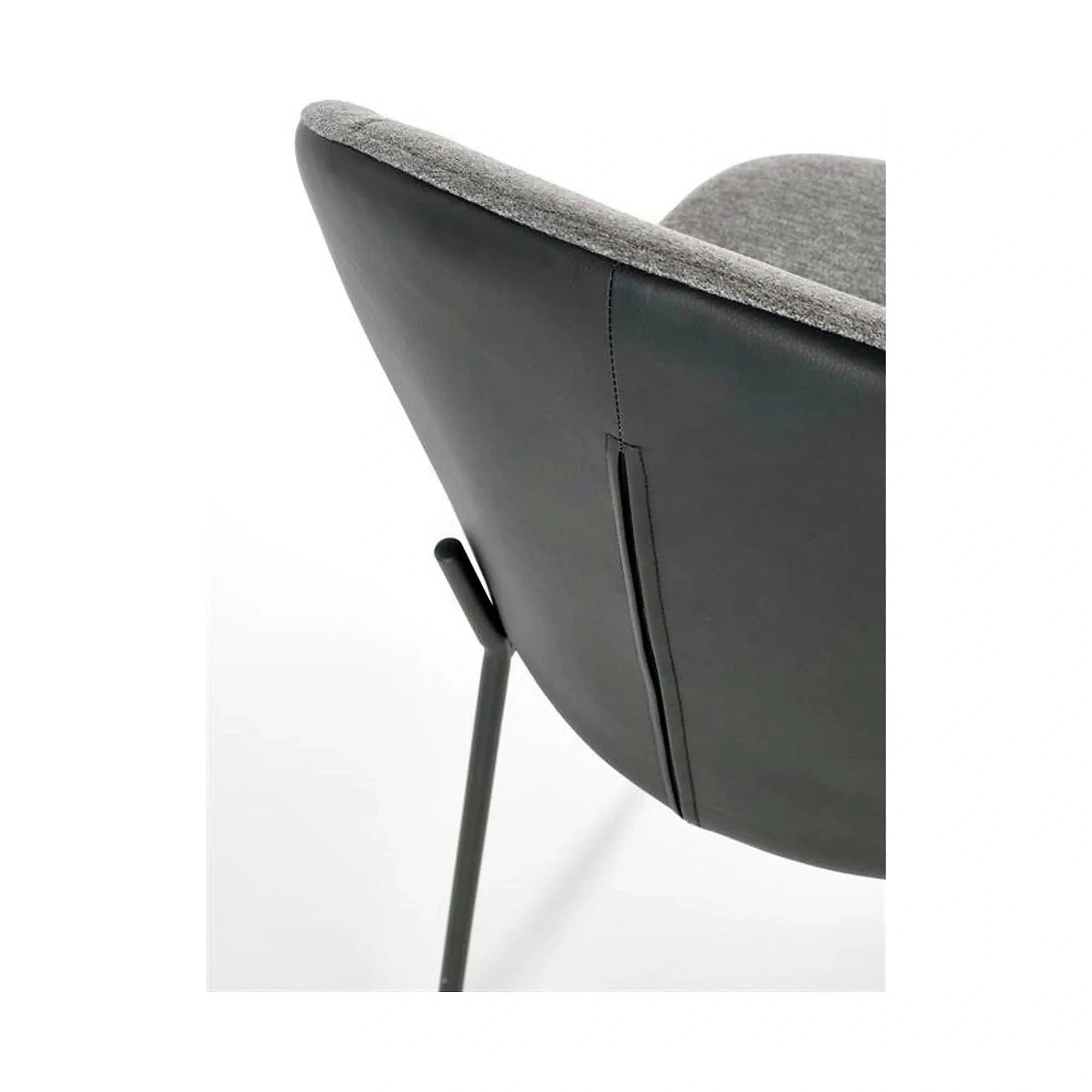Scaun K471, gri/negru, stofa/piele ecologica, 50x58x85 cm