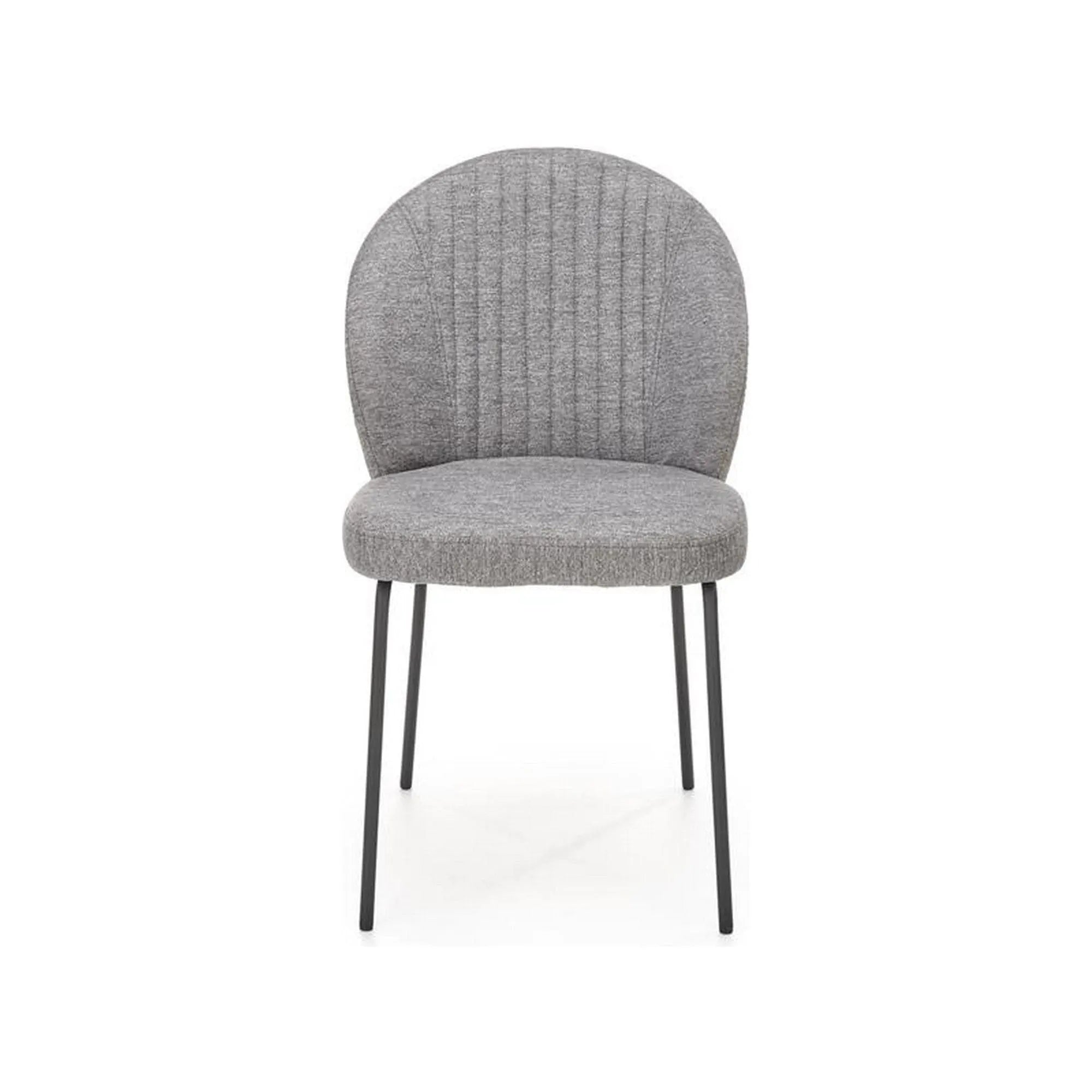 Scaun K471, gri/negru, stofa/piele ecologica, 50x58x85 cm