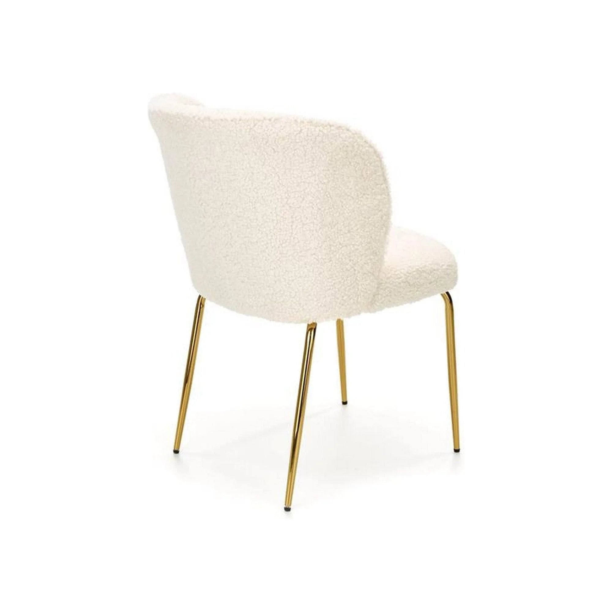 Scaun K474, stofa blana crem, 54x64x80 cm