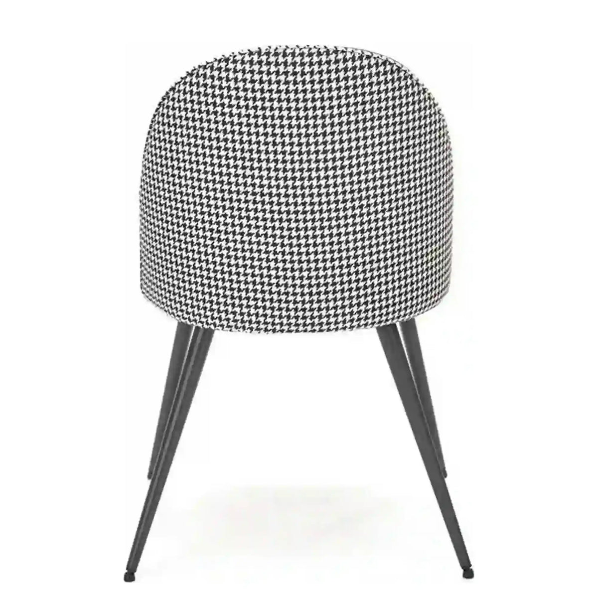 Scaun K478, stofa alb/negru, 49x54x84 cm