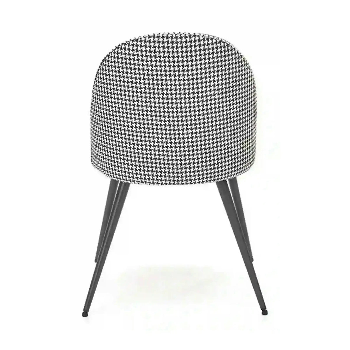 Scaun K478, stofa alb/negru, 49x54x84 cm