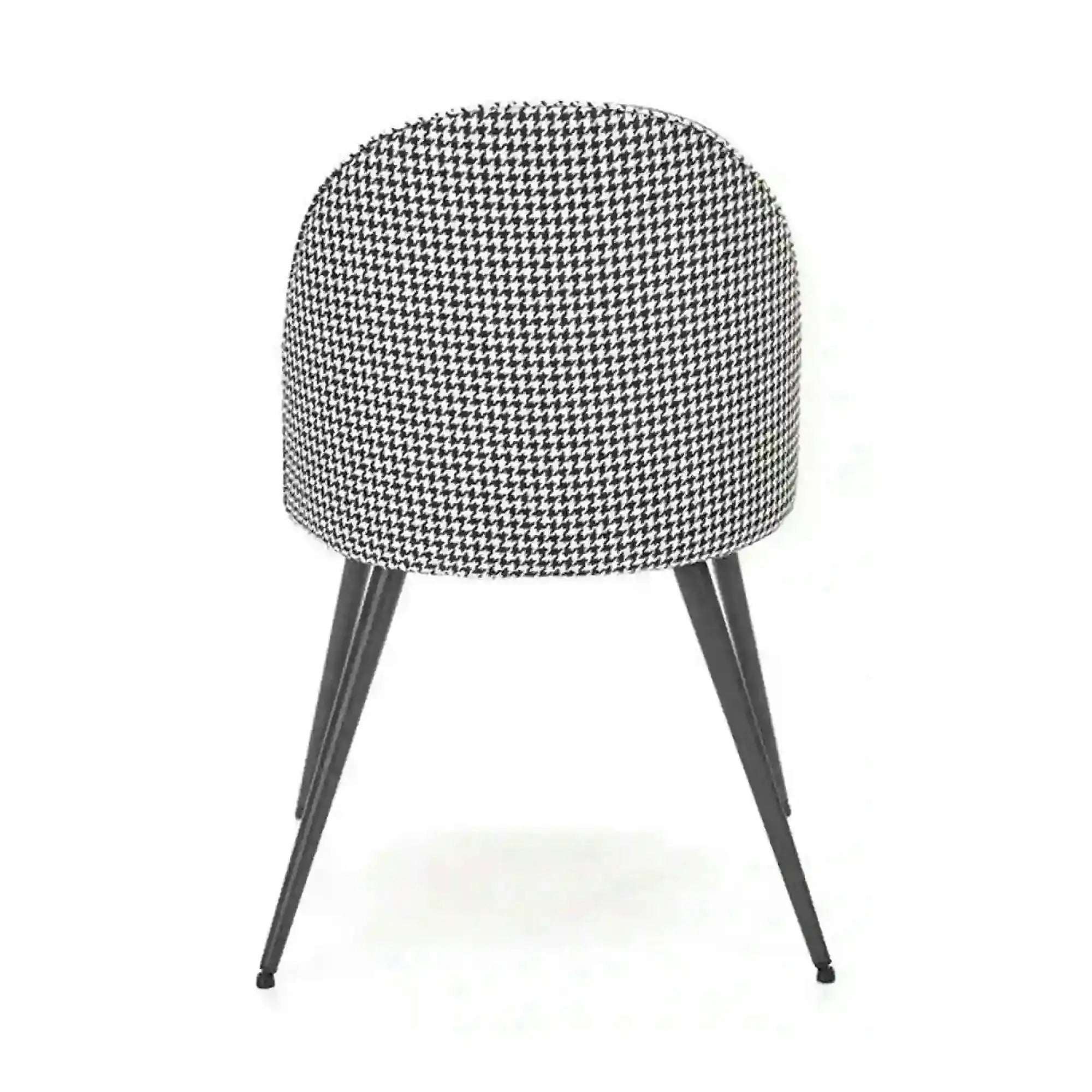 Scaun K478, stofa alb/negru, 49x54x84 cm
