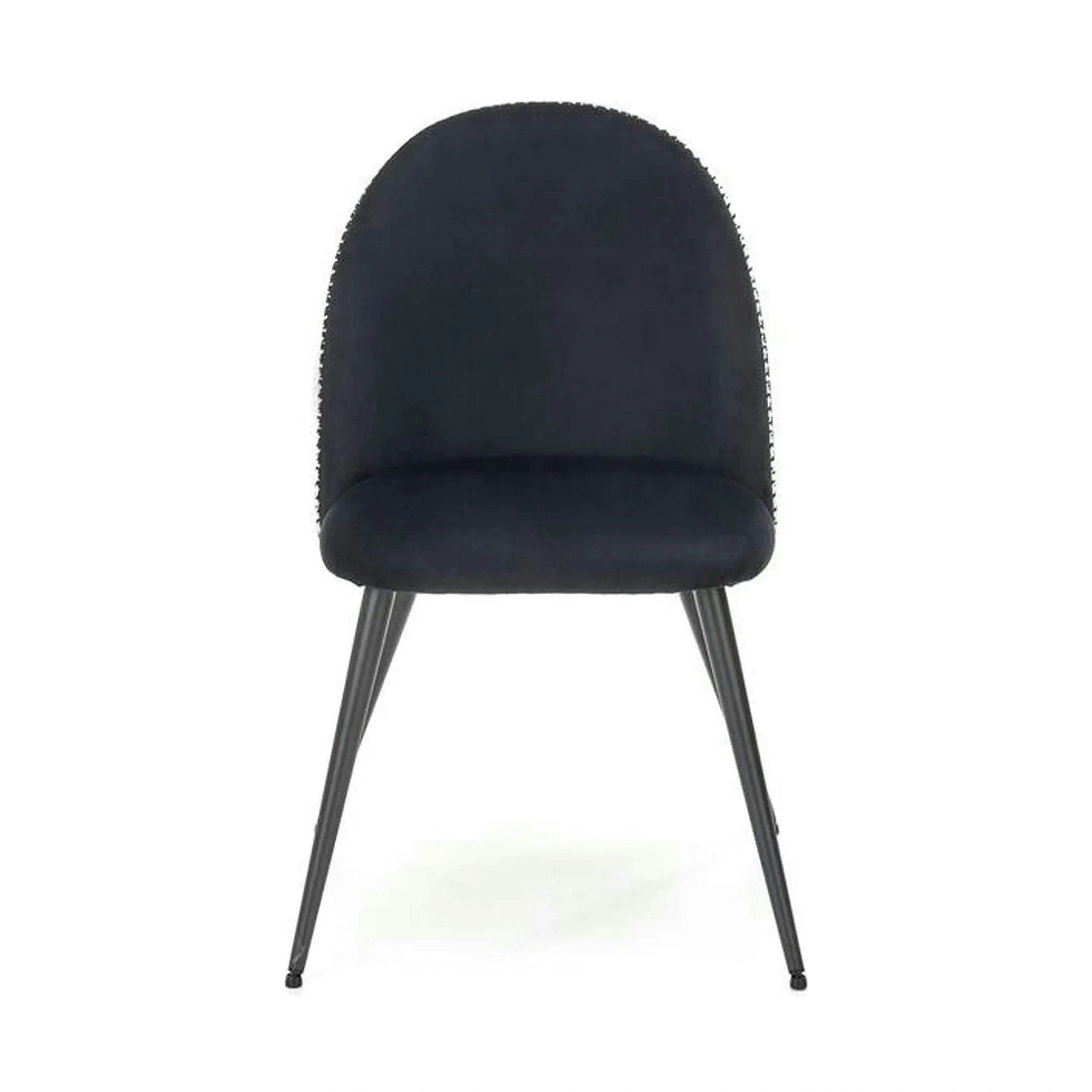 Scaun K478, stofa alb/negru, 49x54x84 cm