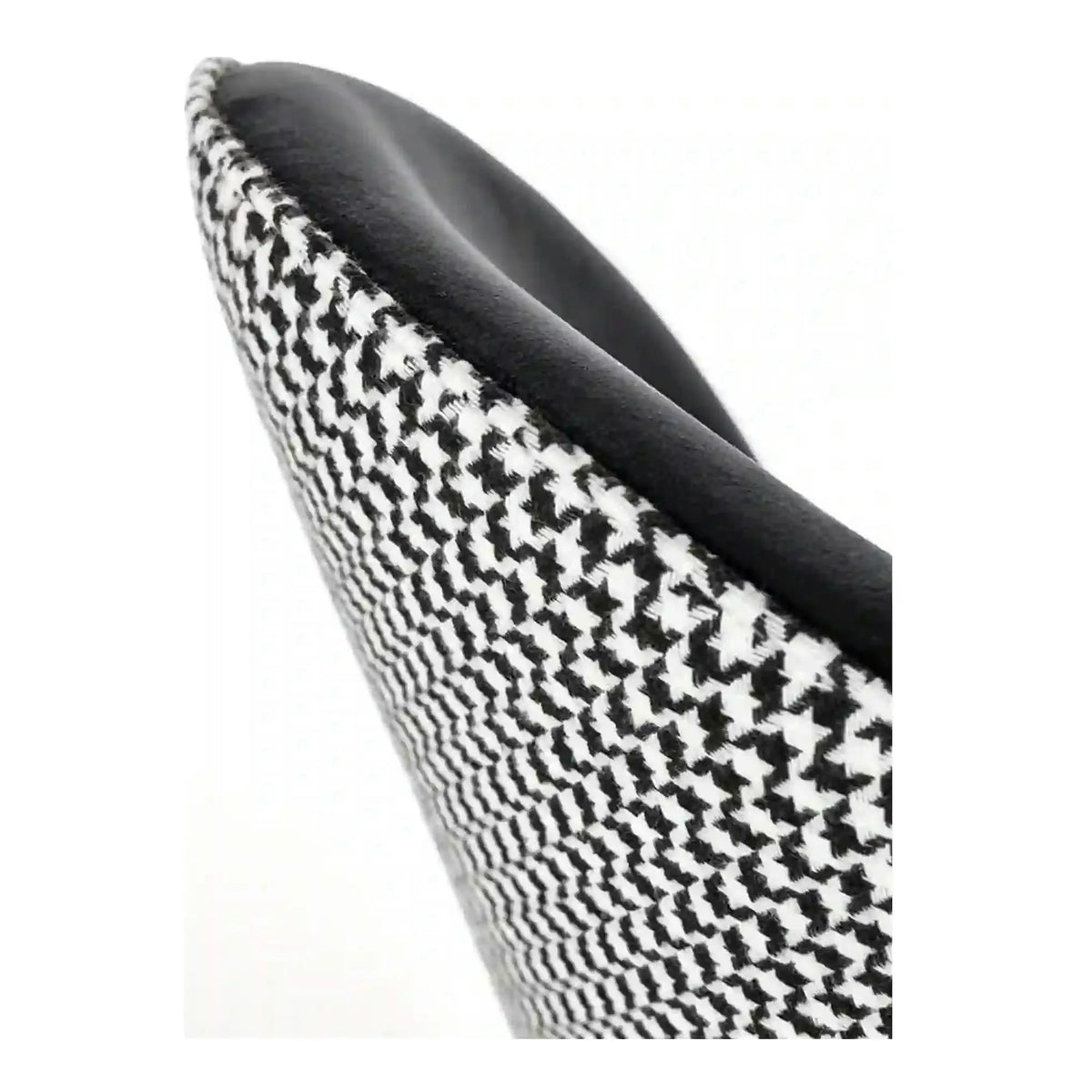 Scaun K478, stofa alb/negru, 49x54x84 cm