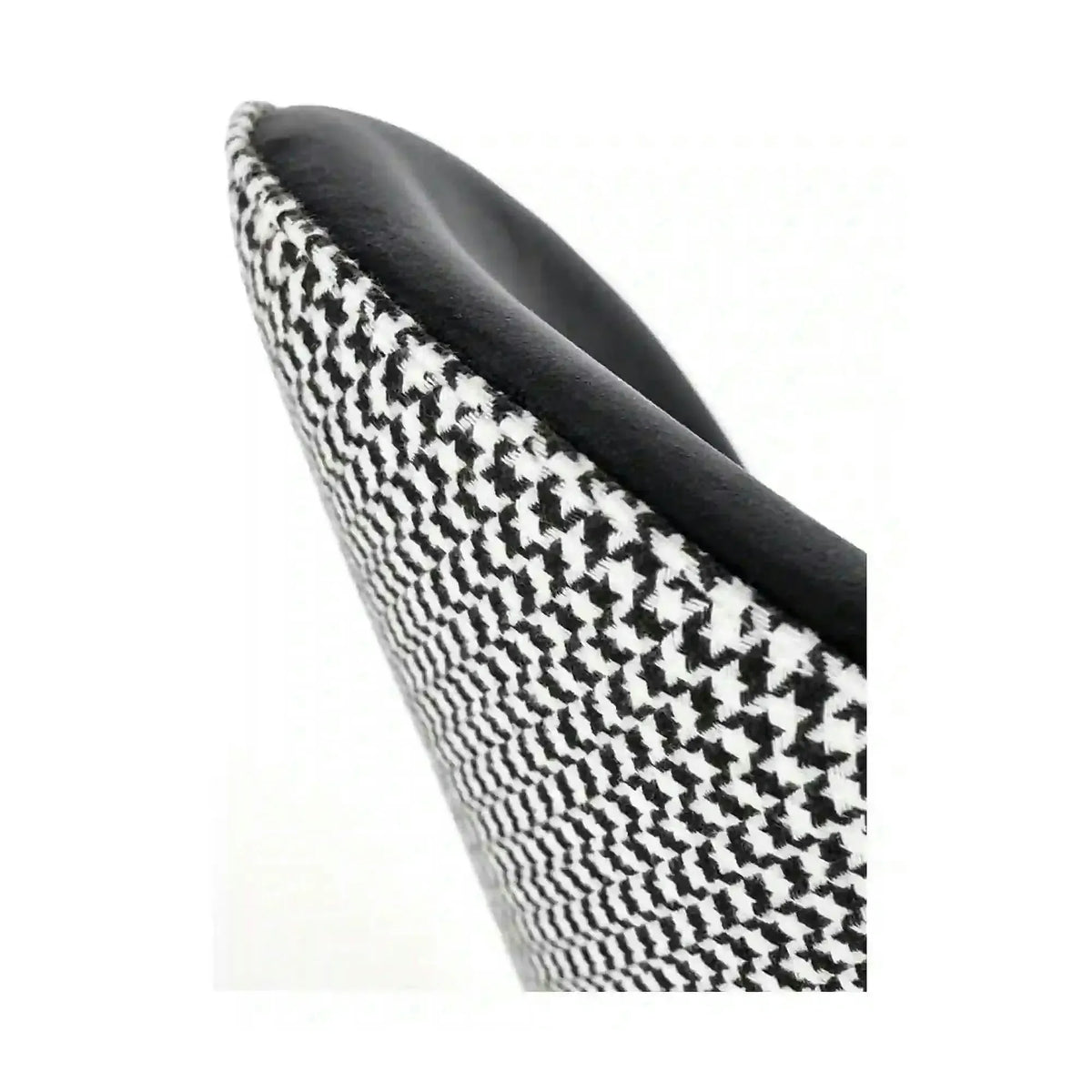 Scaun K478, stofa alb/negru, 49x54x84 cm