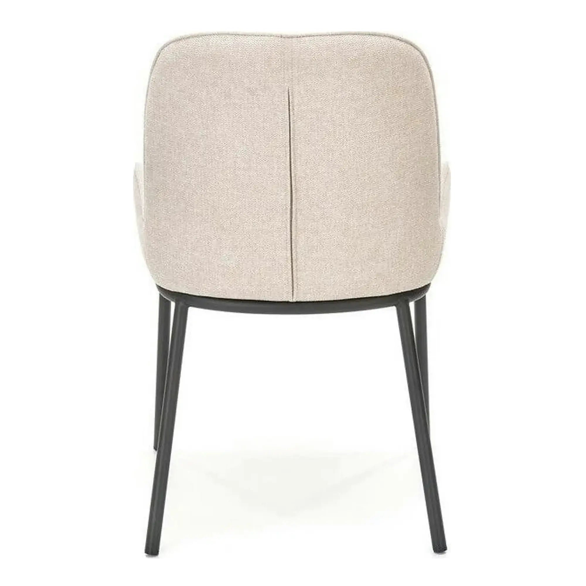 Scaun K481, alb/negru, stofa clasica/metal, 54x60x83 cm