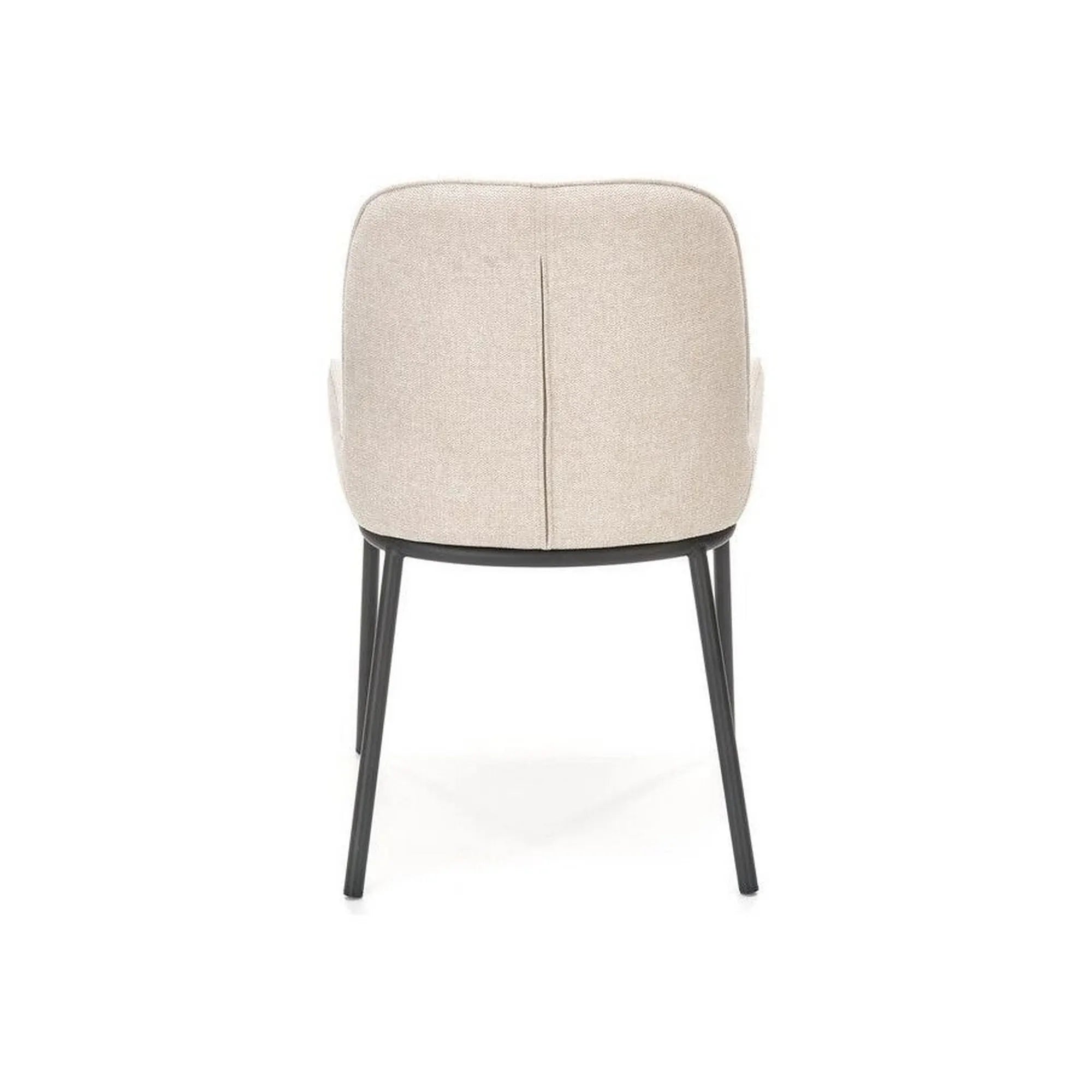 Scaun K481, alb/negru, stofa clasica/metal, 54x60x83 cm