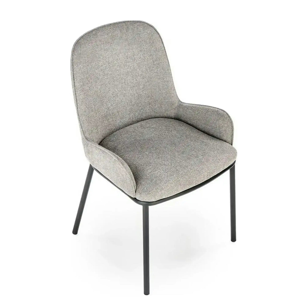 Scaun K481, gri/negru, stofa clasica/metal, 54x60x83 cm