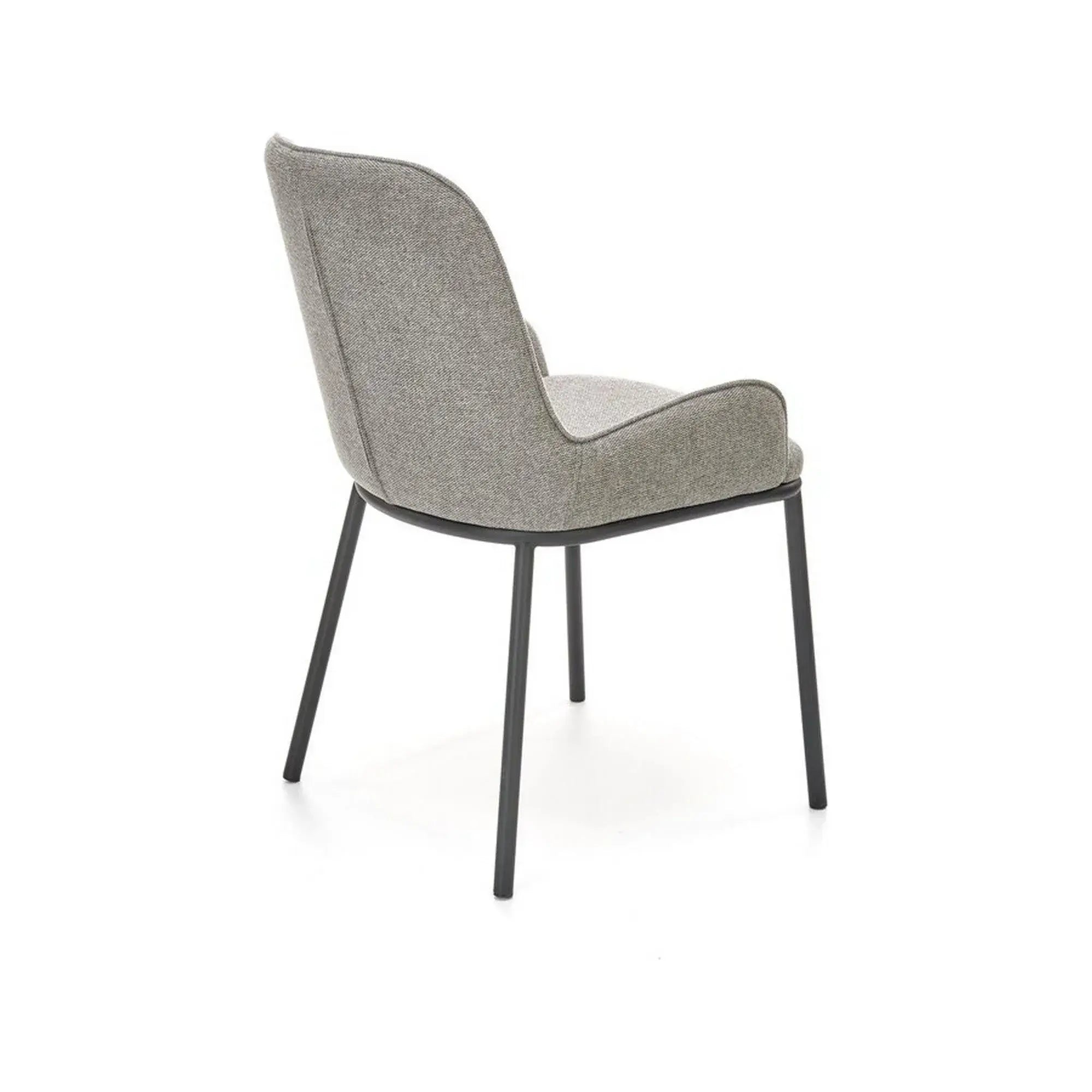 Scaun K481, gri/negru, stofa clasica/metal, 54x60x83 cm