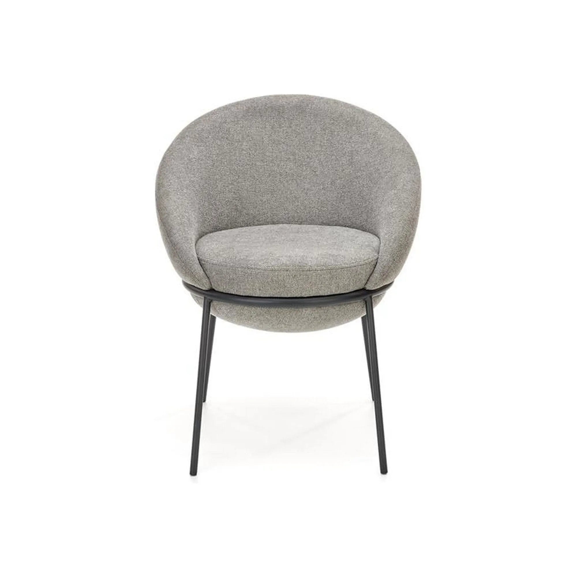 Scaun K482, gri/negru, stofa clasica/metal, 61x59x78 cm