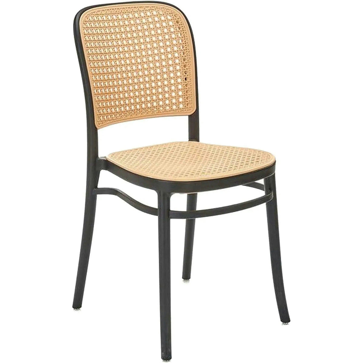Scaun K483, bej/negru, polipropilena, 41x52x86 cm