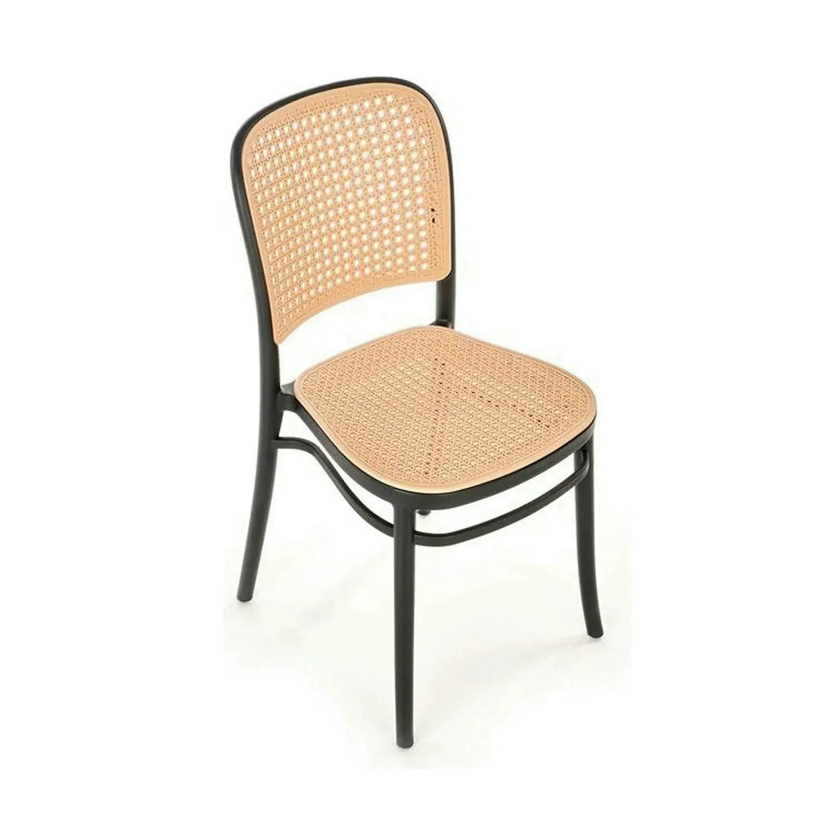 Scaun K483, bej/negru, polipropilena, 41x52x86 cm