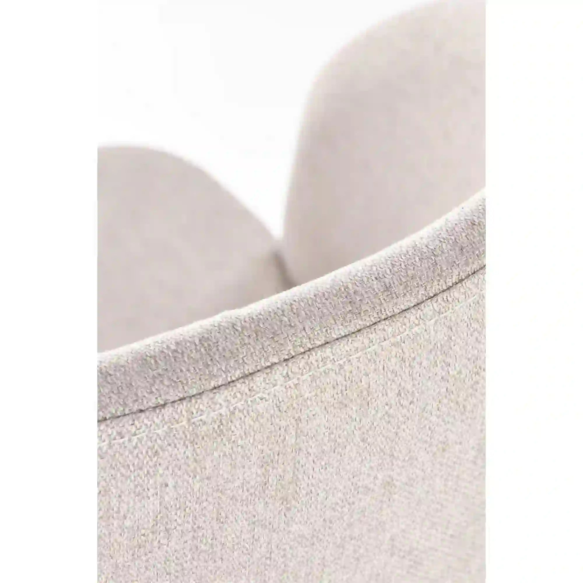 Scaun K486, bej/alb, stofa clasica/metal, 51x57x77 cm