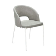 Scaun K486, gri/alb, stofa clasica/metal, 51x57x77 cm