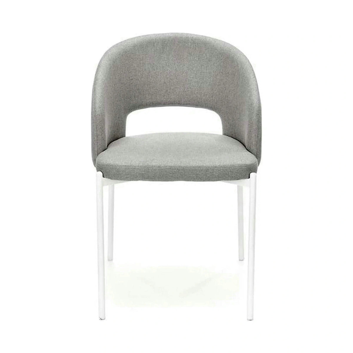 Scaun K486, gri/alb, stofa clasica/metal, 51x57x77 cm