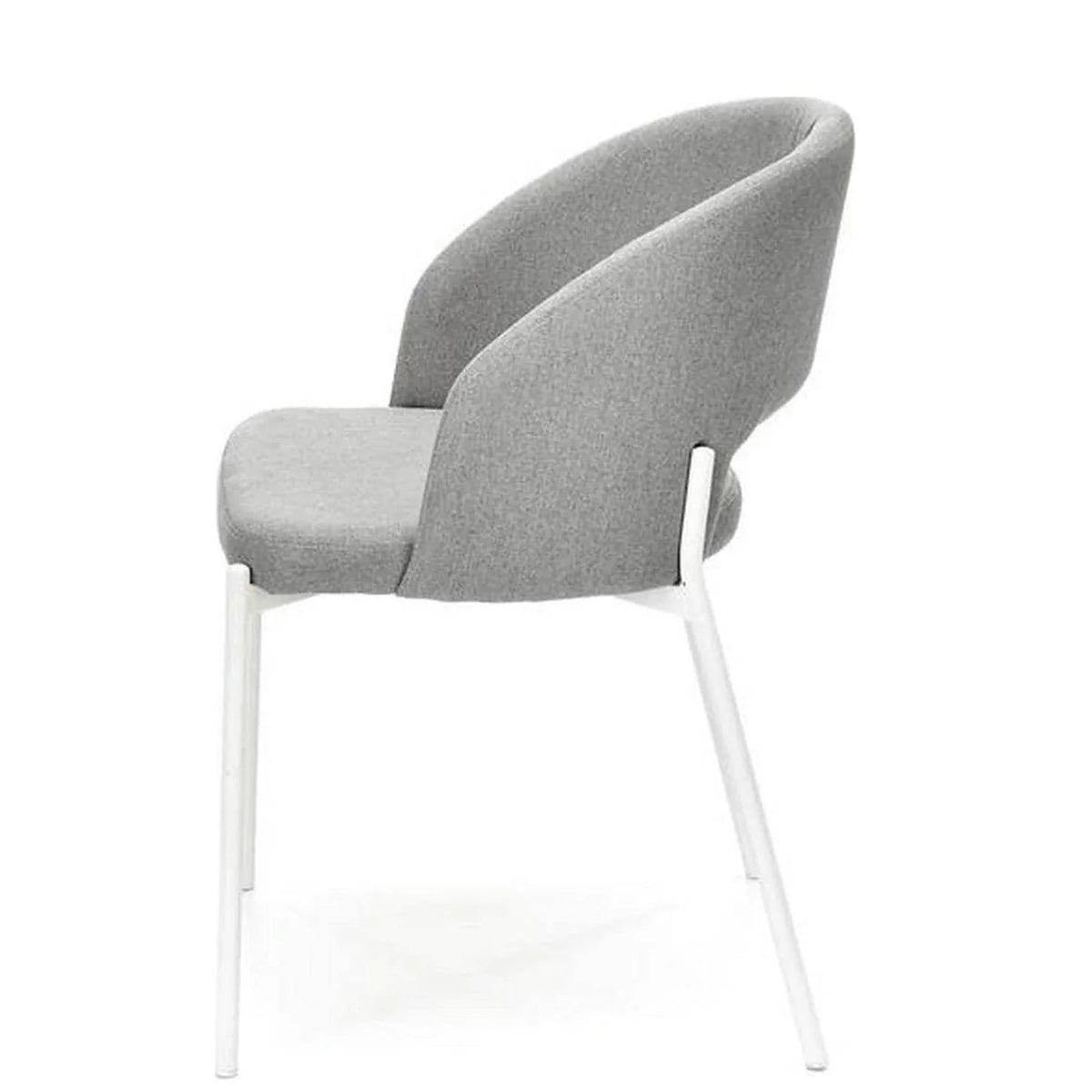 Scaun K486, gri/alb, stofa clasica/metal, 51x57x77 cm