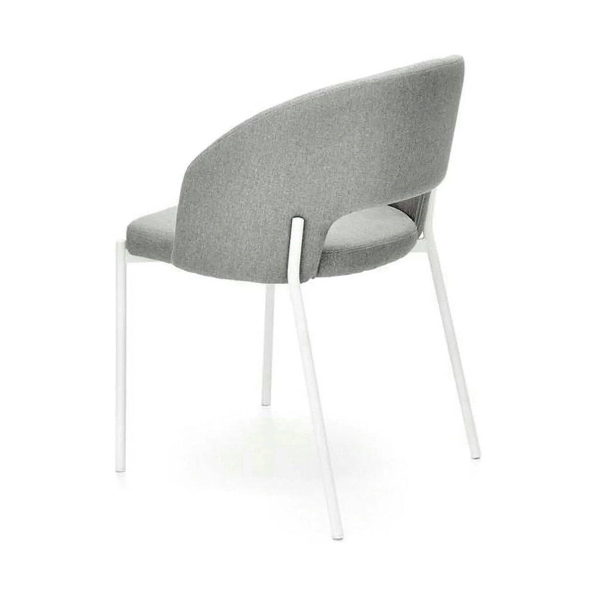 Scaun K486, gri/alb, stofa clasica/metal, 51x57x77 cm