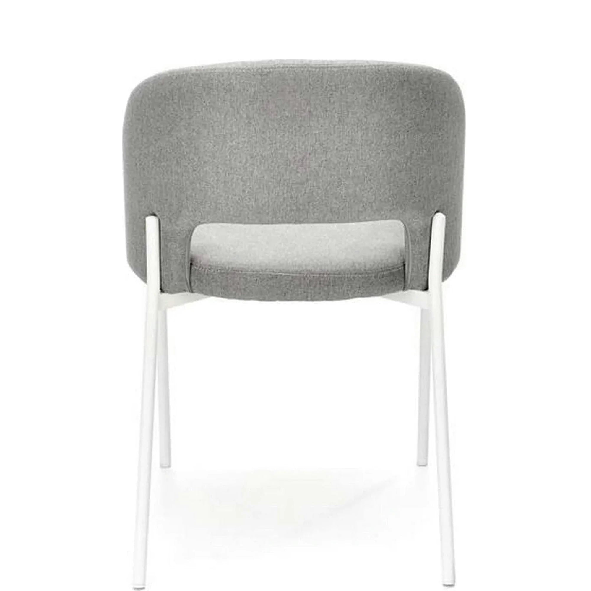 Scaun K486, gri/alb, stofa clasica/metal, 51x57x77 cm