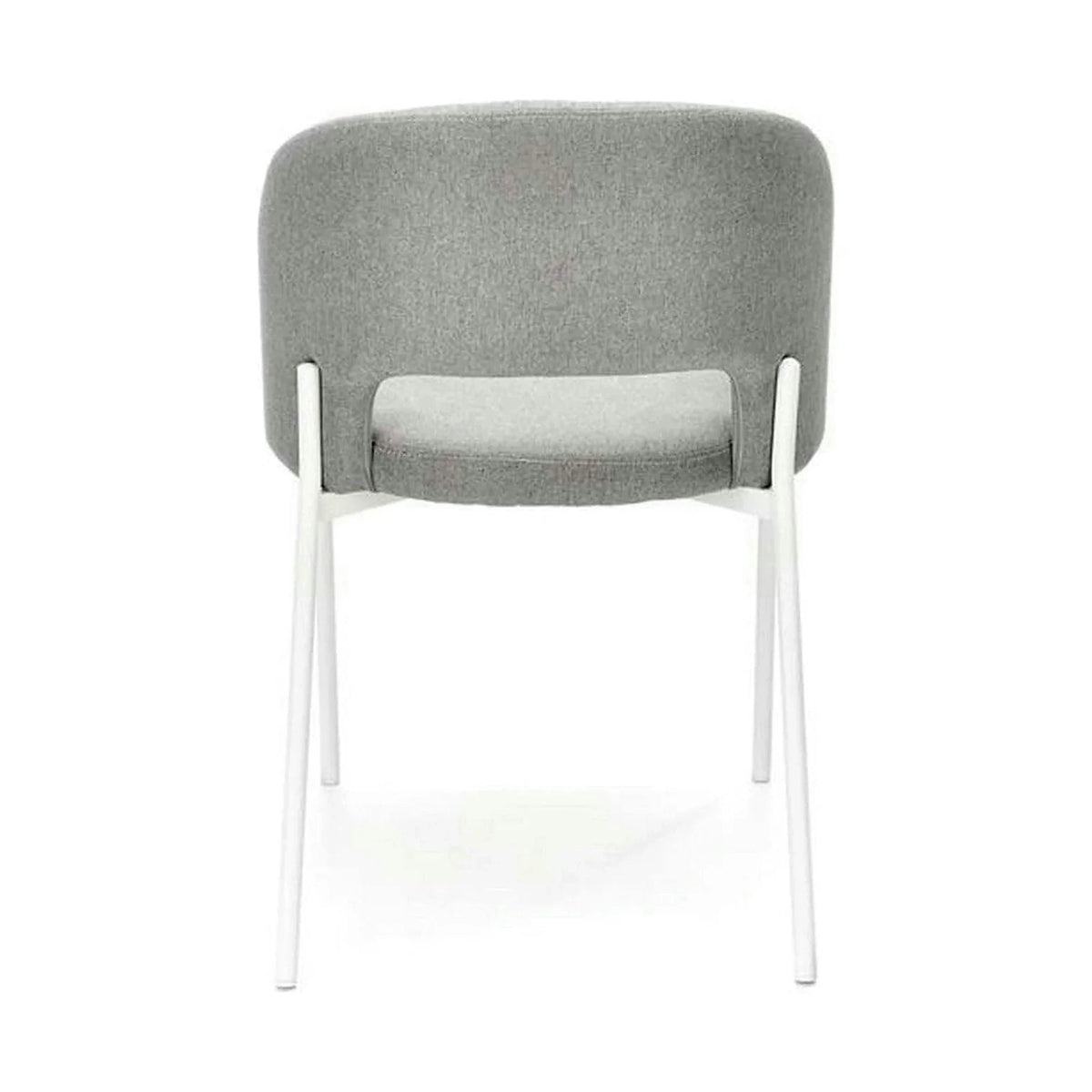 Scaun K486, gri/alb, stofa clasica/metal, 51x57x77 cm