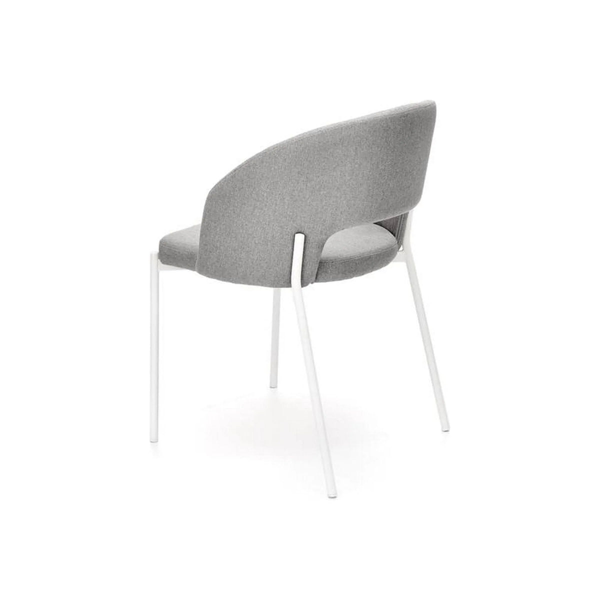 Scaun K486, gri/alb, stofa clasica/metal, 51x57x77 cm