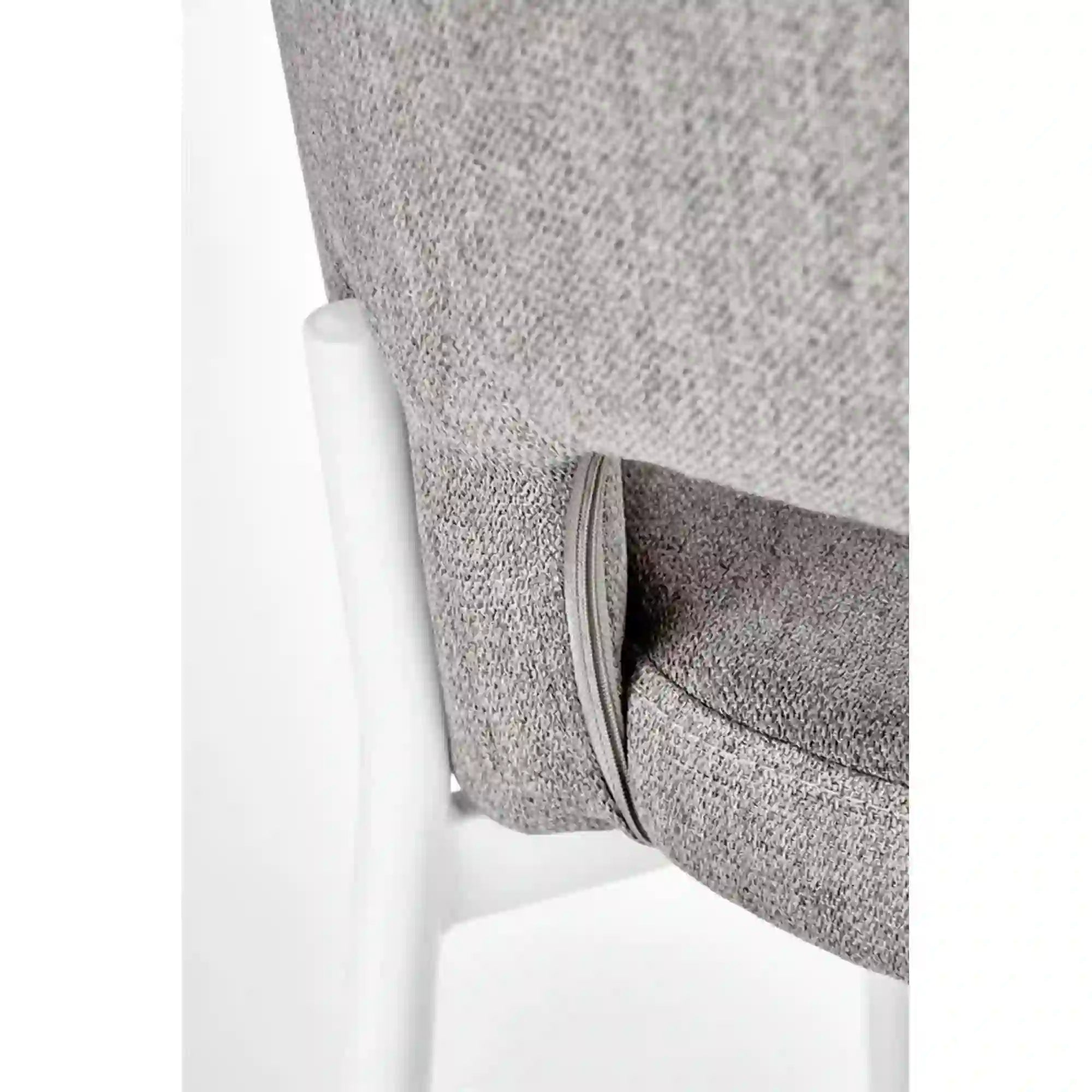 Scaun K486, gri/alb, stofa clasica/metal, 51x57x77 cm