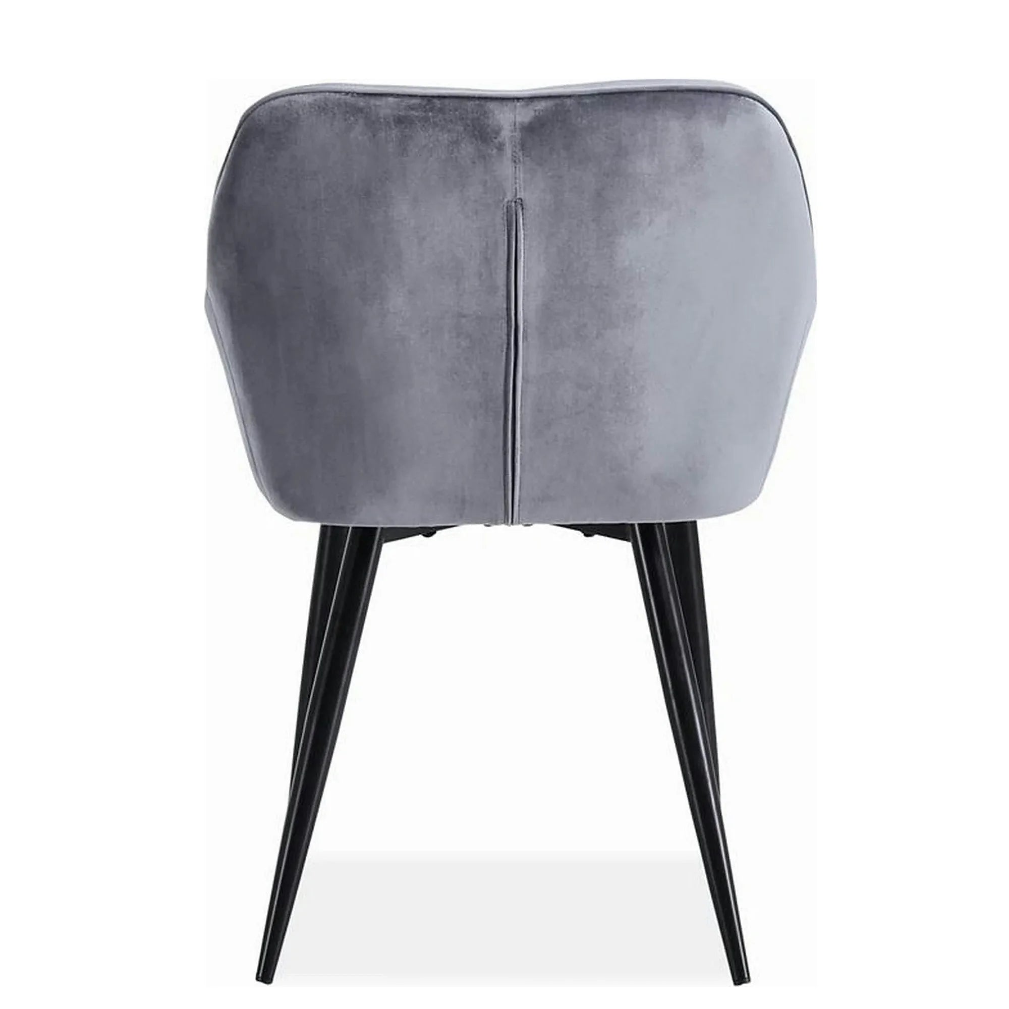 Scaun K487, stofa catifelata gri, 56x65x81 cm